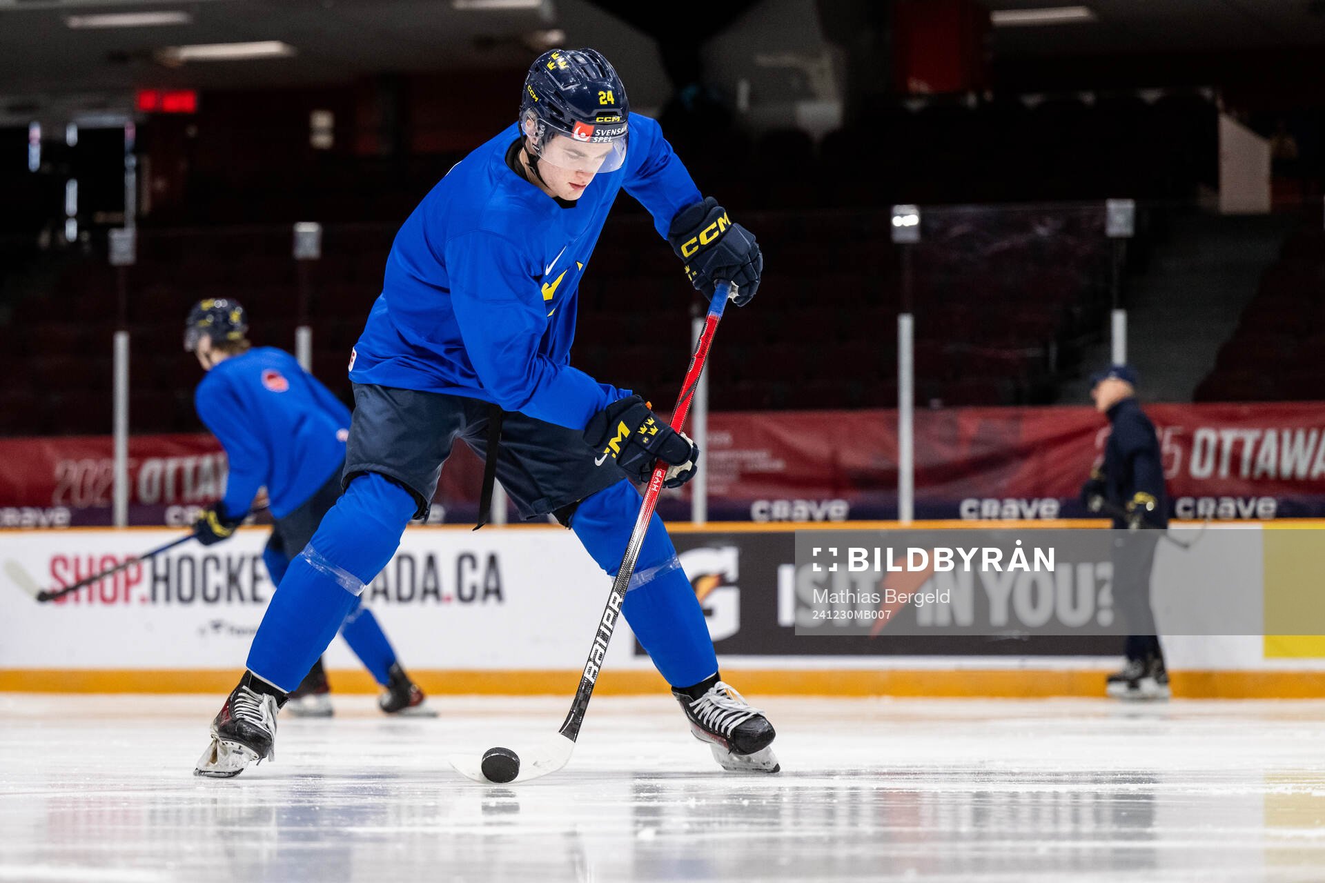 Tom Willander of Sweden at a practice session