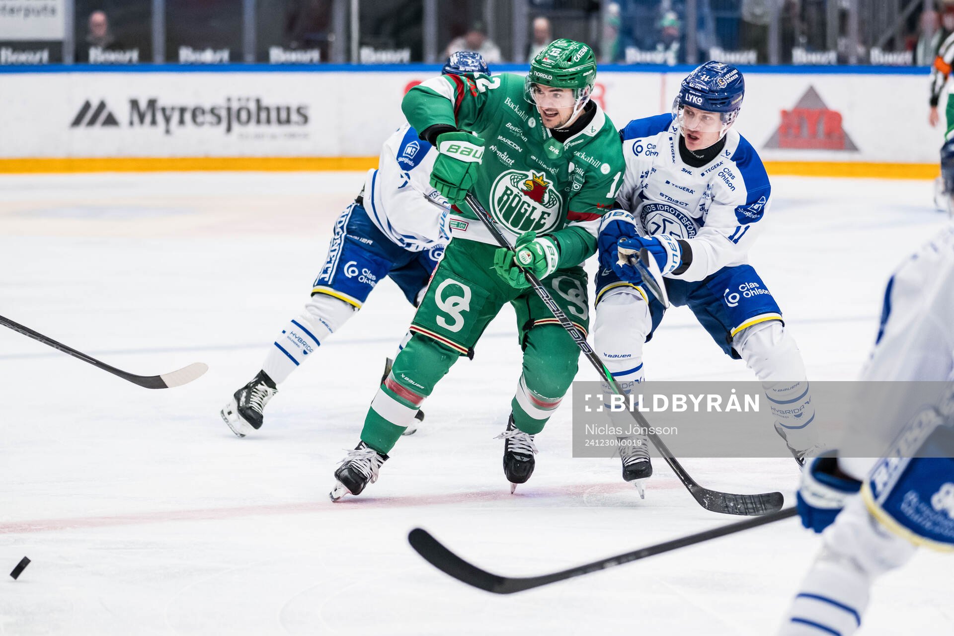 Rögles Brady Ferguson och Leksands Martin Karlsson