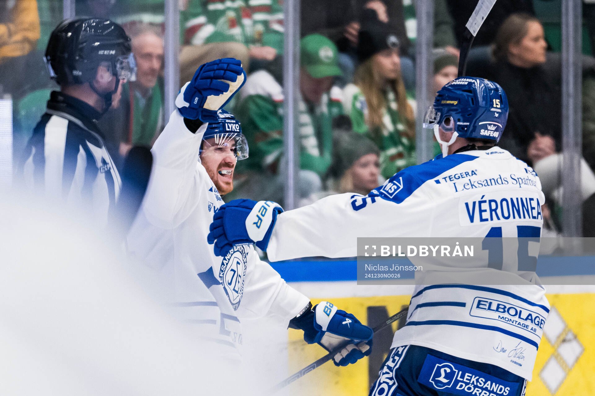 Leksands Matt Caito jublar