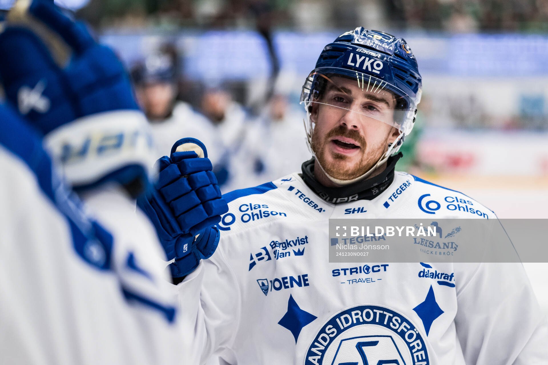 Leksands Matt Caito jublar
