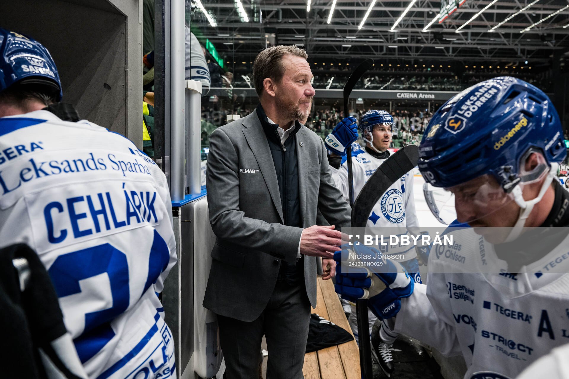 Leksands tränare Charles Berglund