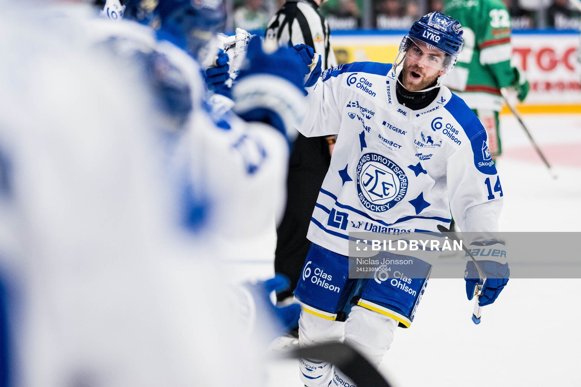Leksands Oskar Lang jublar