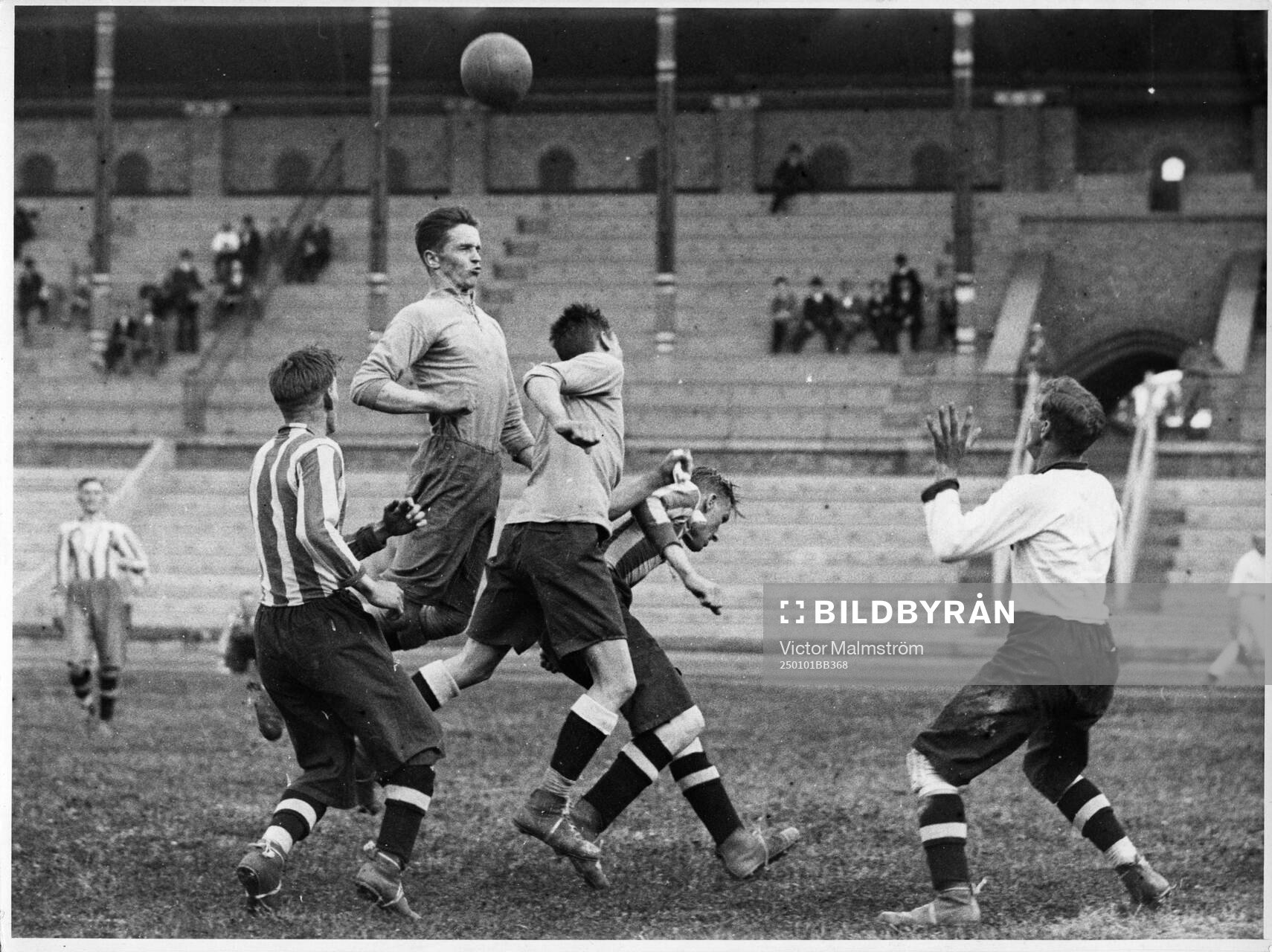 Fotboll, City Eskilstuna - Westermalm. 1925. Allsvenskan.