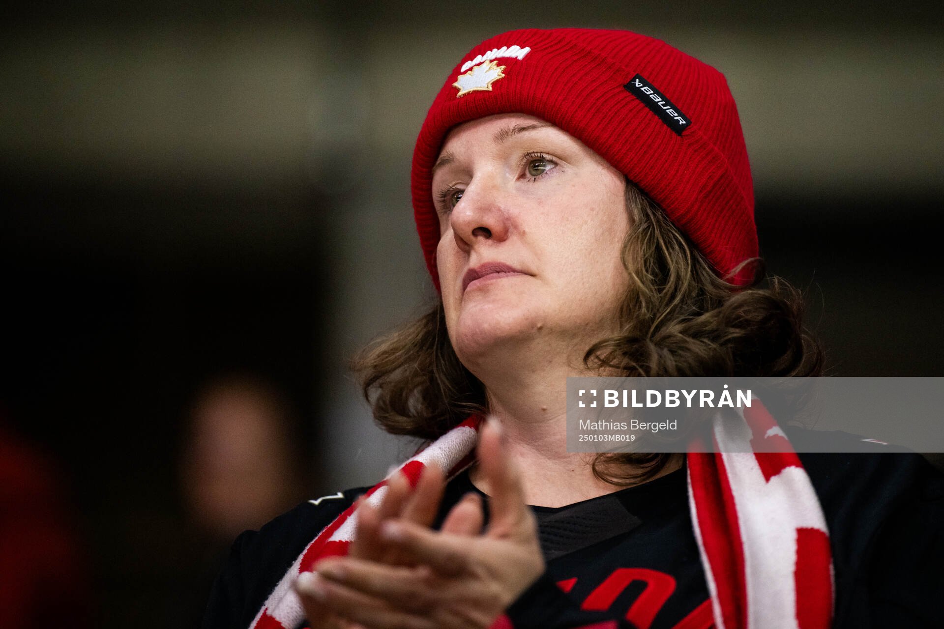 Fans of Canada look dejected