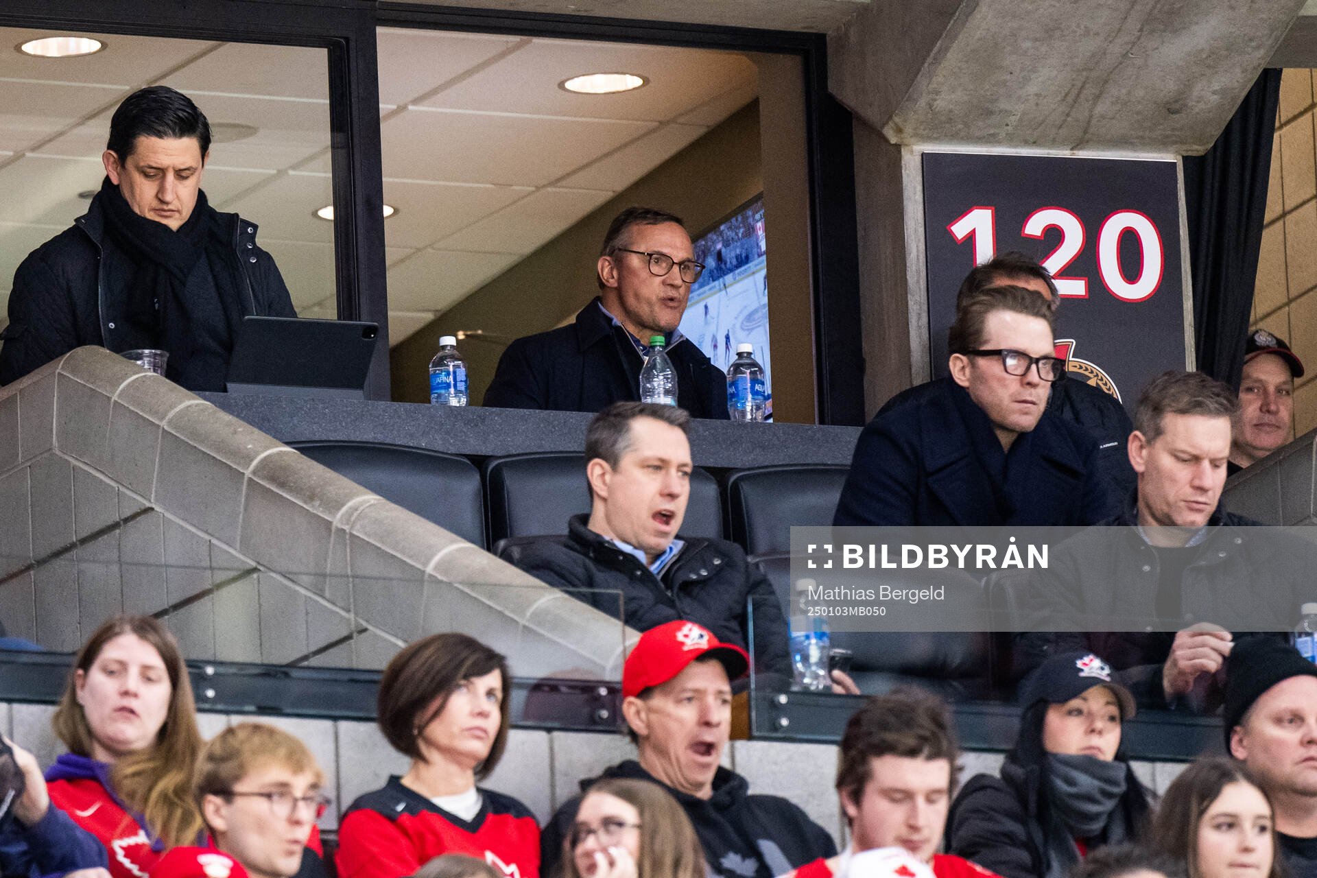 Steve Yzerman in the stands