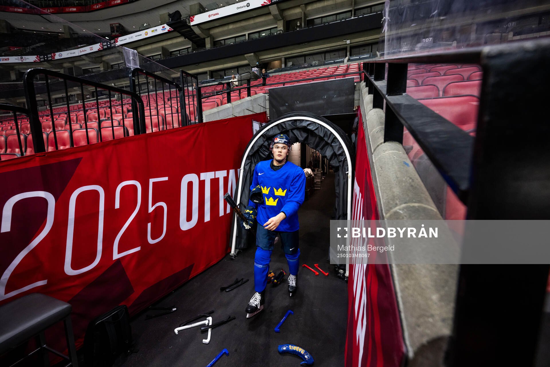 Theo Lindstein of Sweden at a practice session