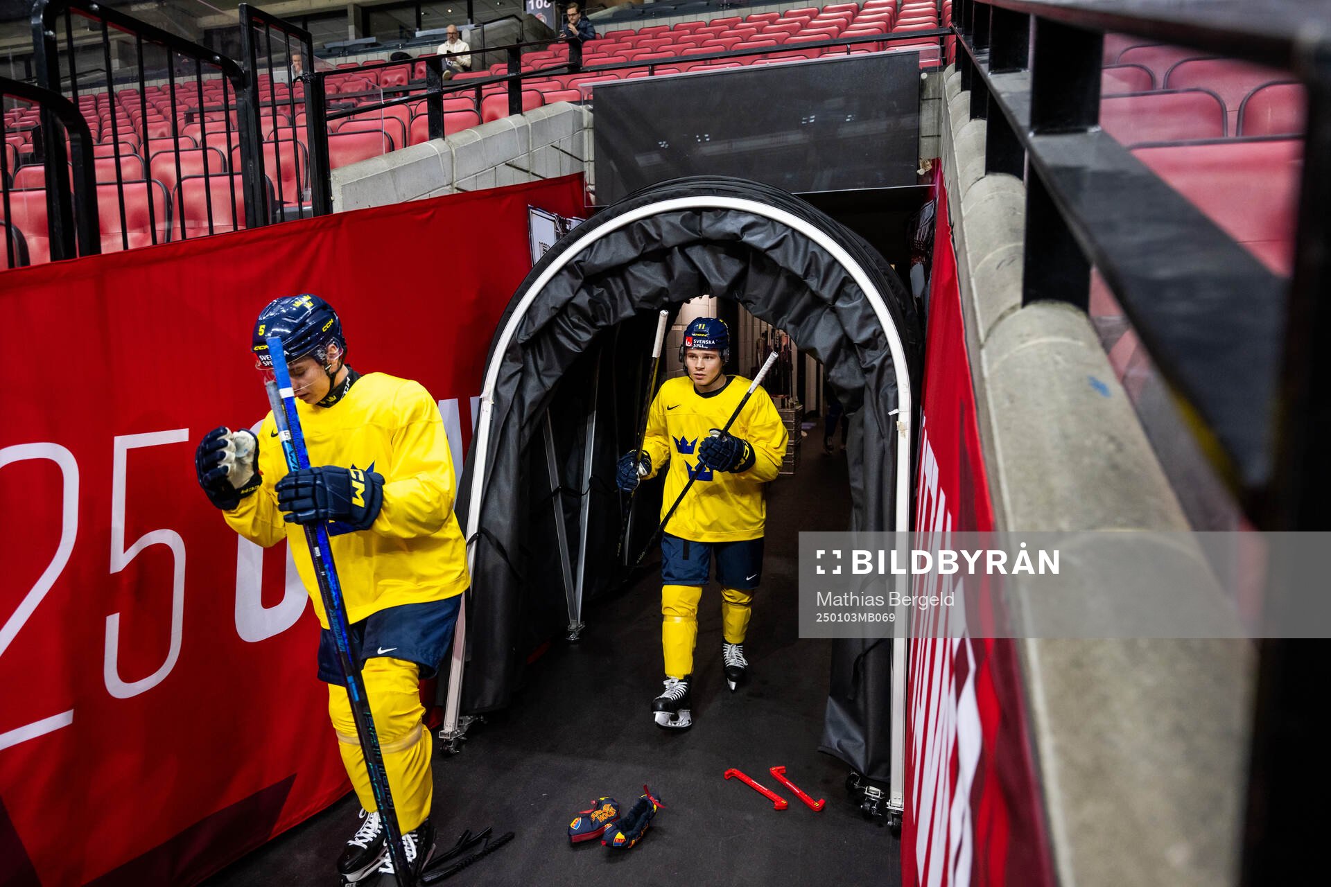 Wilhelm Hallquist and Zeb Forsfjäll of Sweden at a