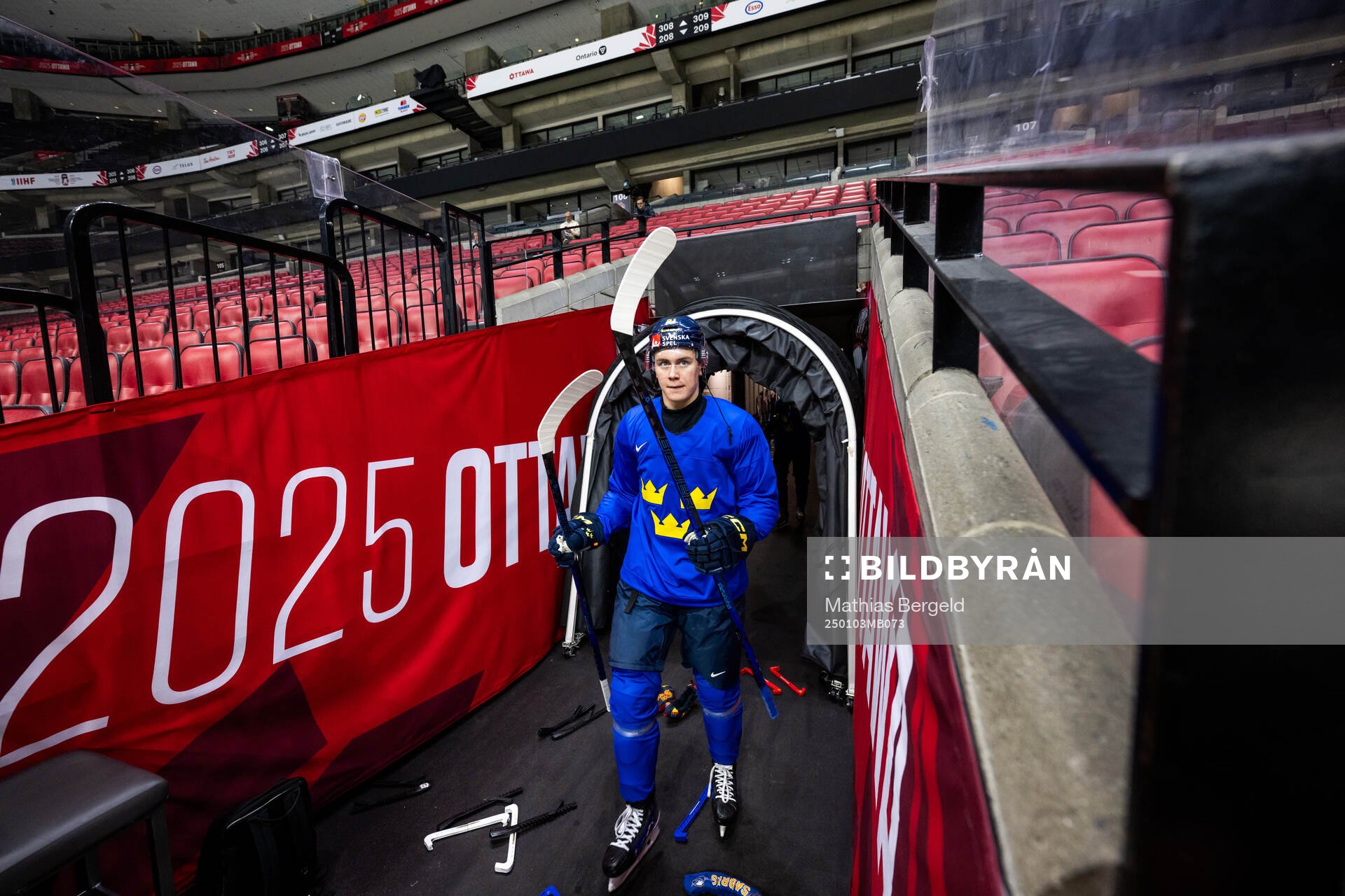 Herman Träff of Sweden at a practice session