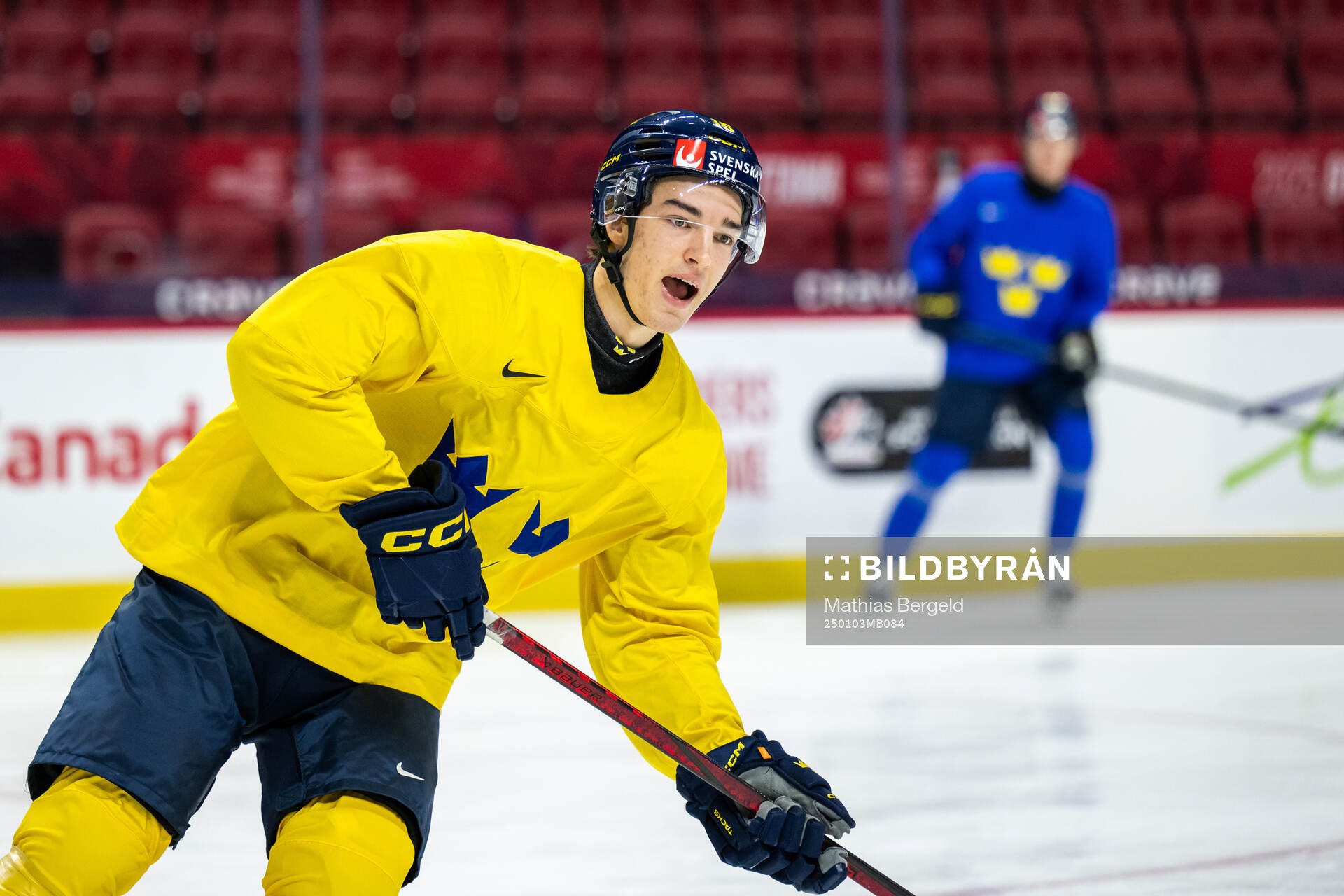 David Edstrom of Sweden at a practice session