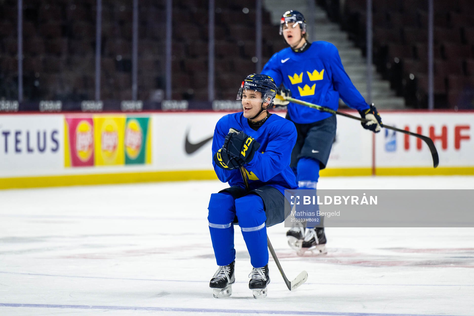 Theo Lindstein of Sweden at a practice session