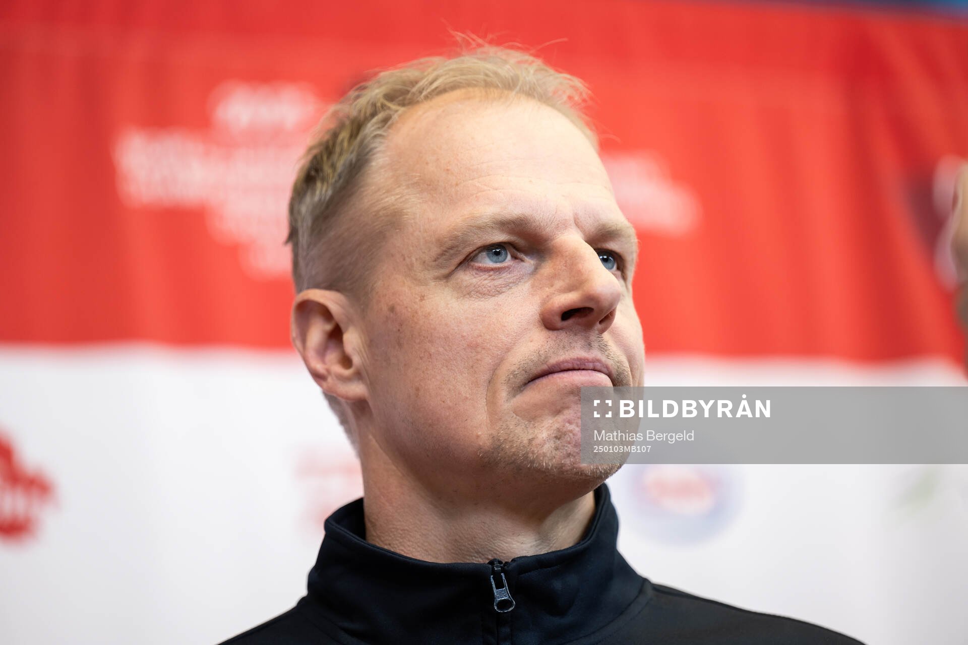 Head coach Magnus Hävelid of Sweden is interviewed