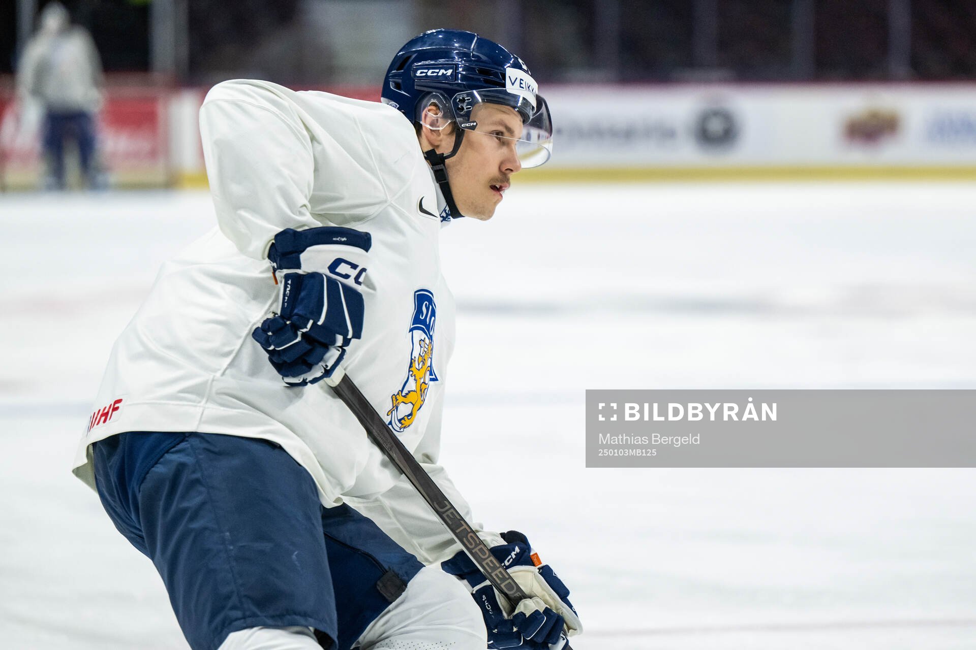 Jesse Nurmi of Finland at a practice session