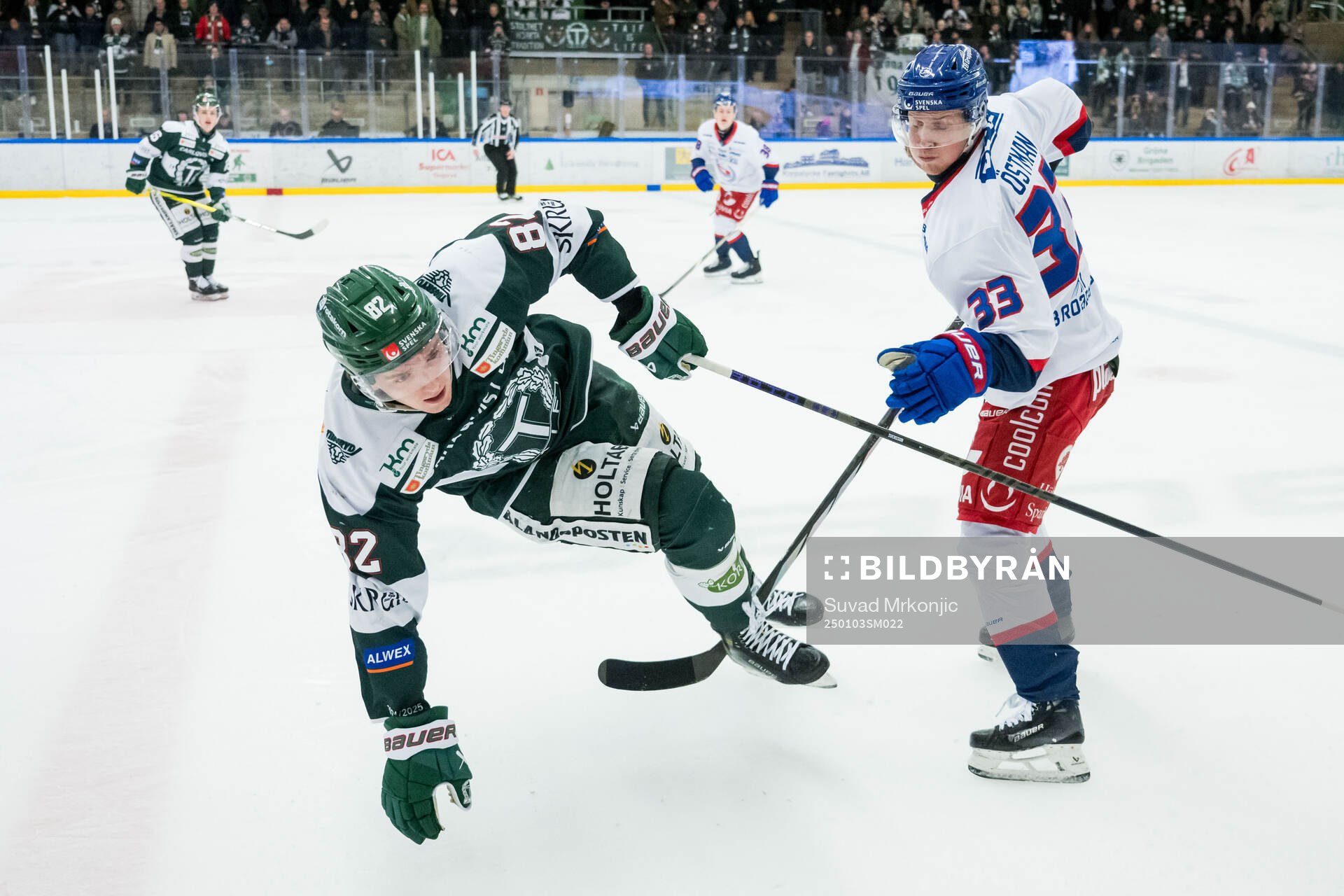 Tingsryds Joel Svensson och Oskarshamns Ludvig Östman