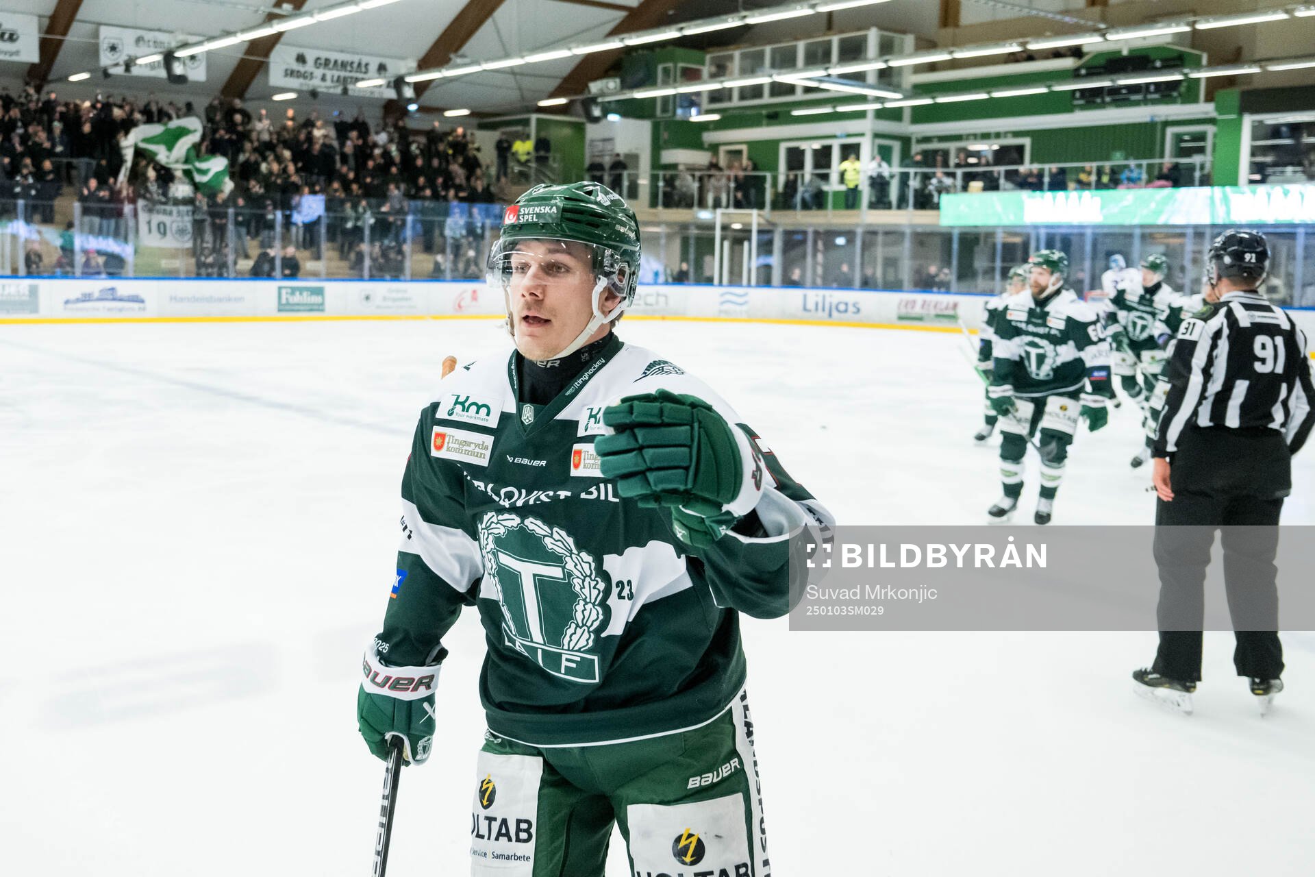 Tingsryds Oscar Birgersson jublar