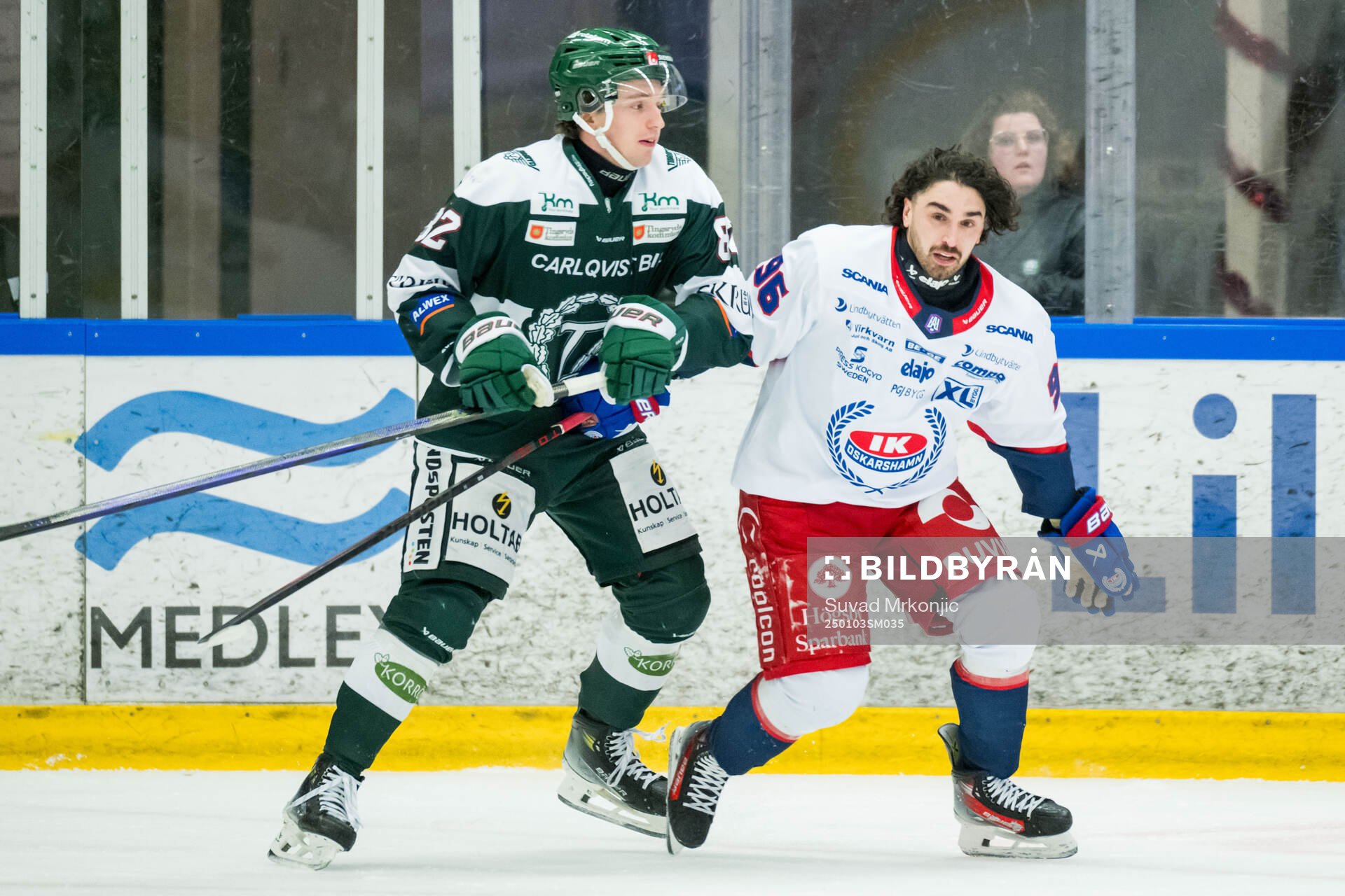 Tingsryds Joel Svensson och Oskarshamns Kevin Karlsson