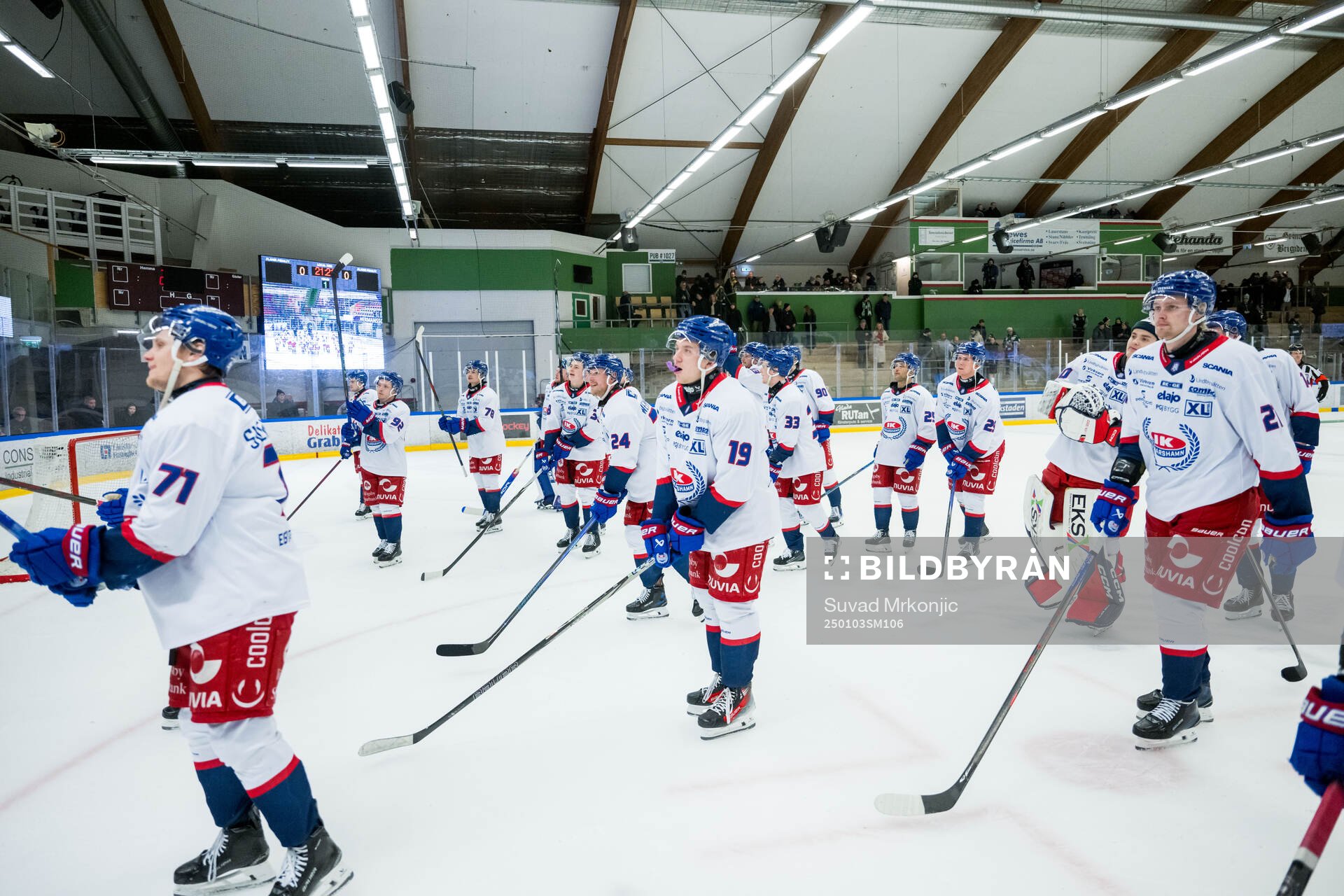Oskarshamns spelare jublar