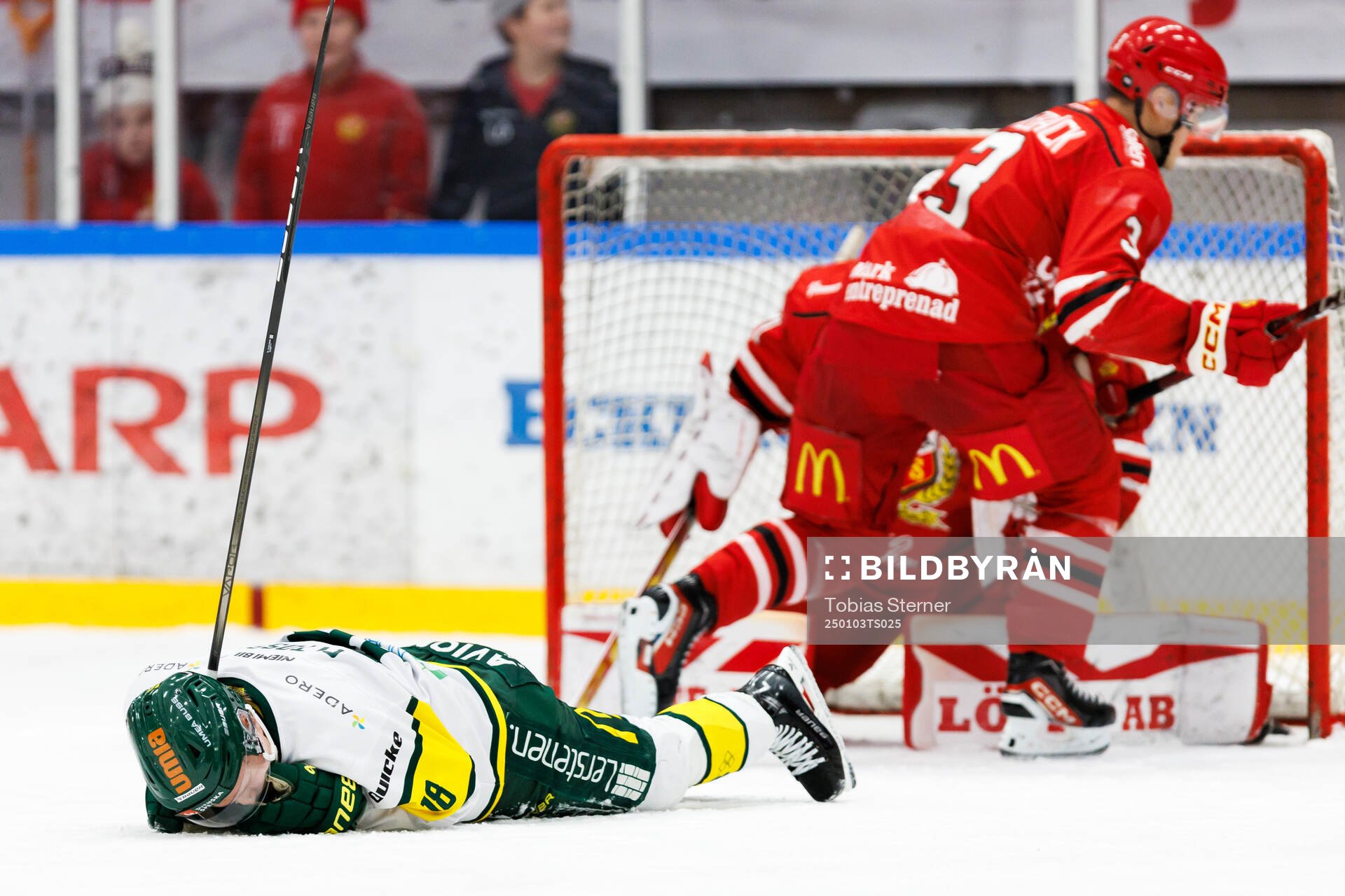 Björklövens Axel Ottosson har ont