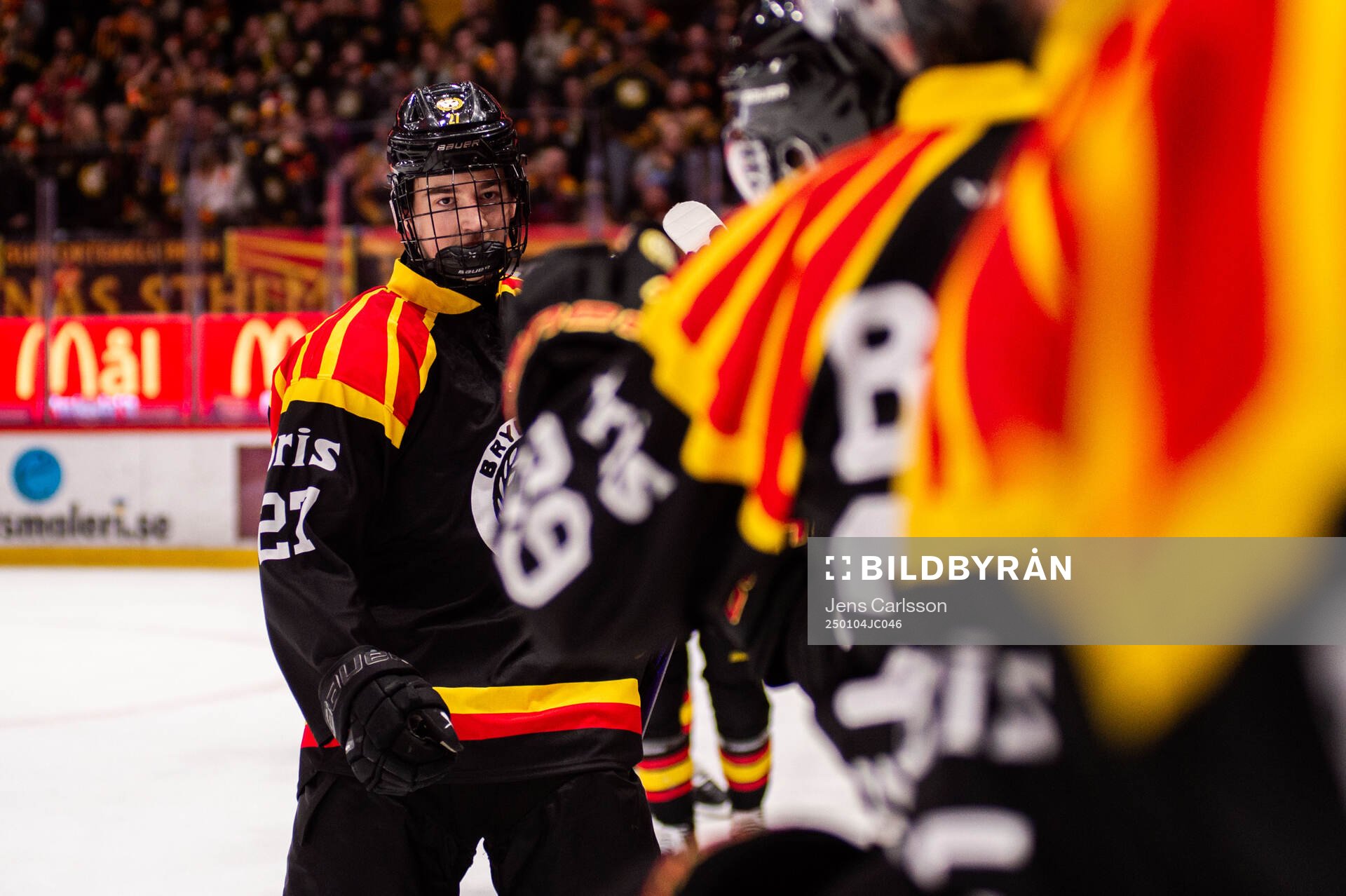Brynäs Gustav Hillström jublar