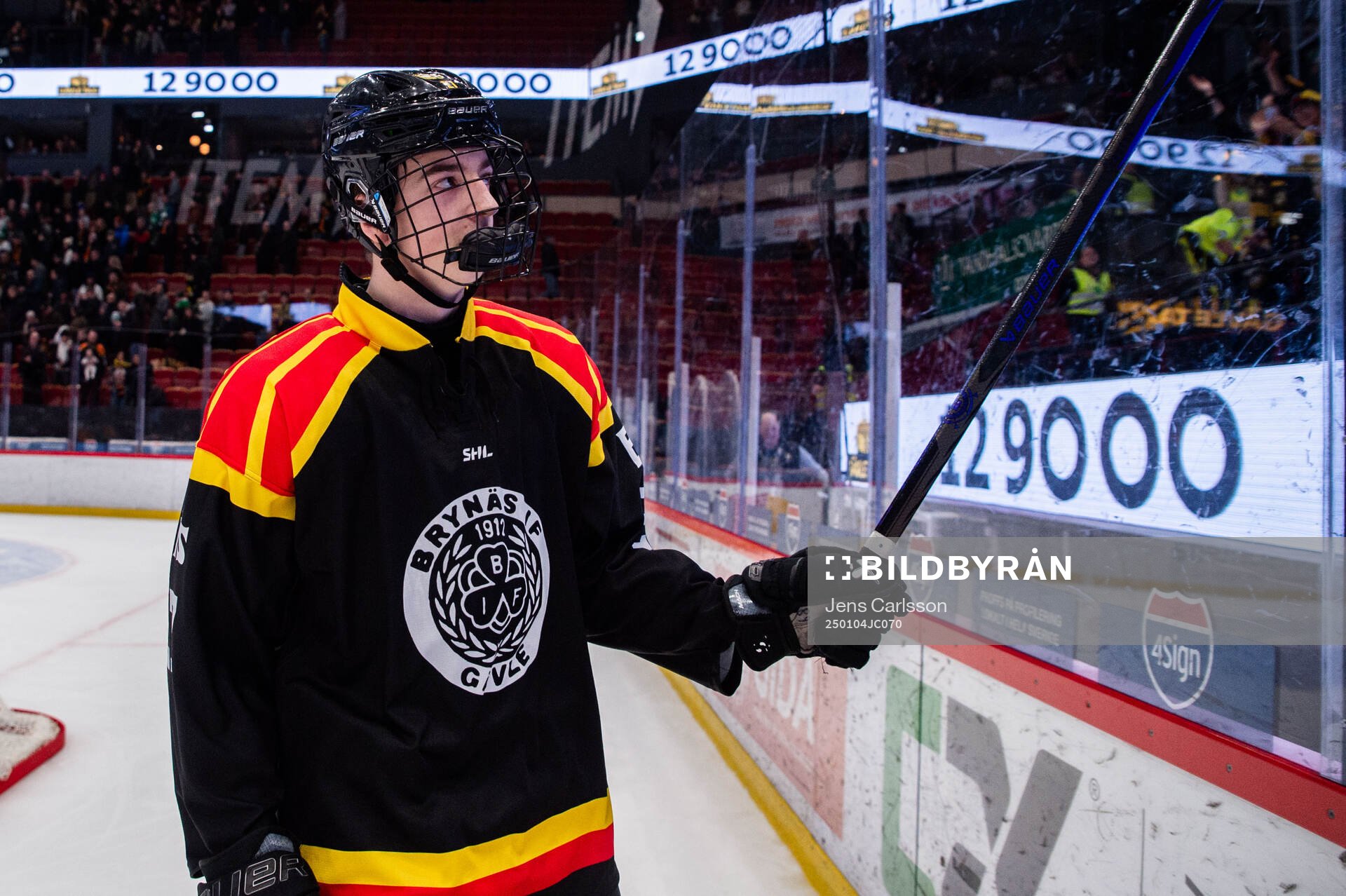 Brynäs Gustav Hillström jublar