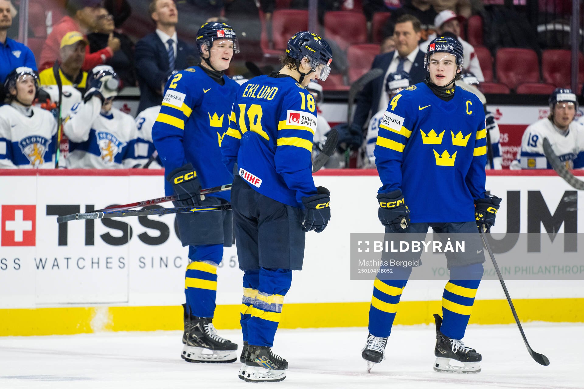 Rasmus Bergqvist, Victor Eklund and Axel Sandin-Pellikka of