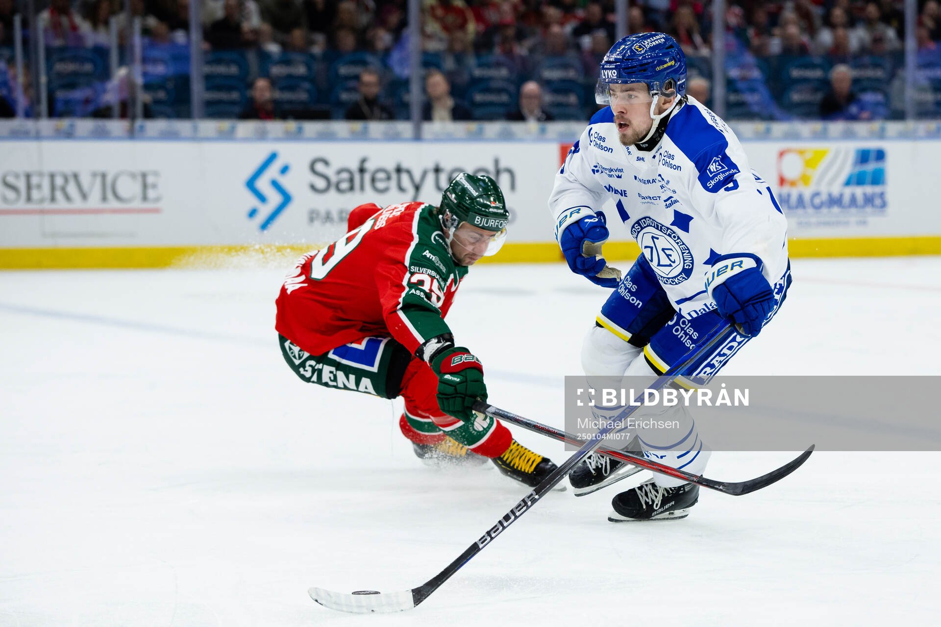 Frölundas Mikael Ruohomaa och Leksands Fred Nilsson