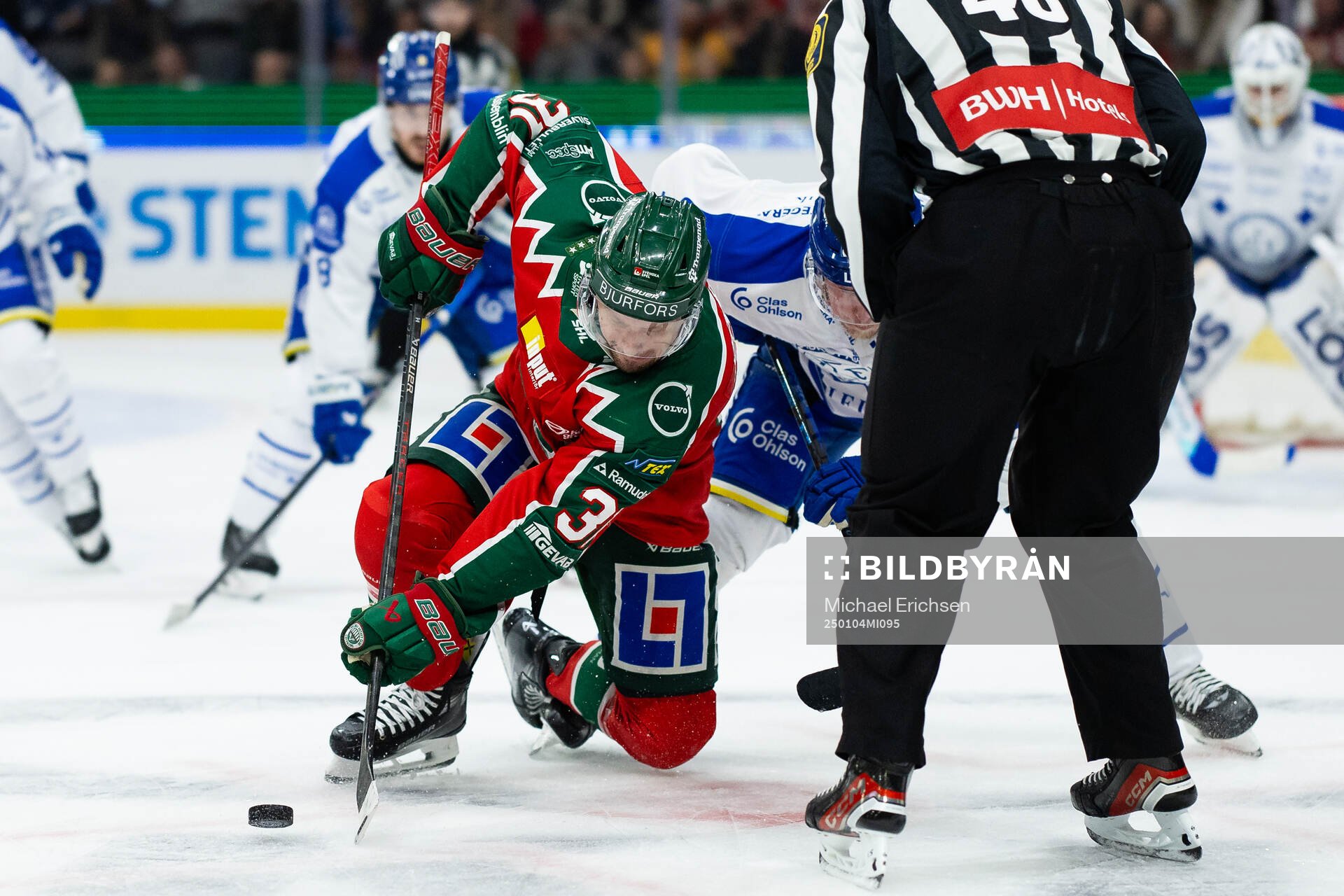 Frölundas Nicklas Lasu tekar
