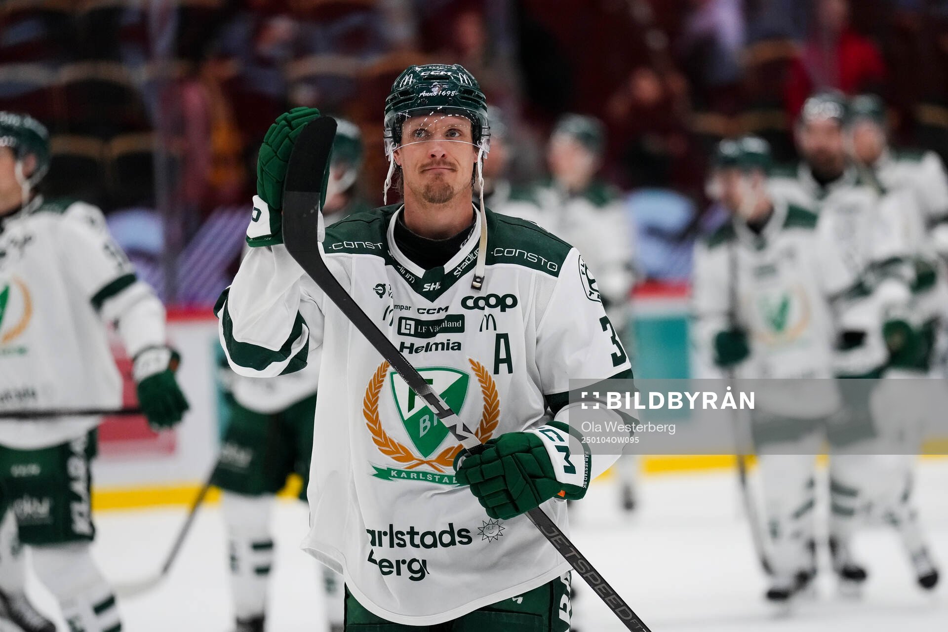 Färjestads Magnus Nygren jublar