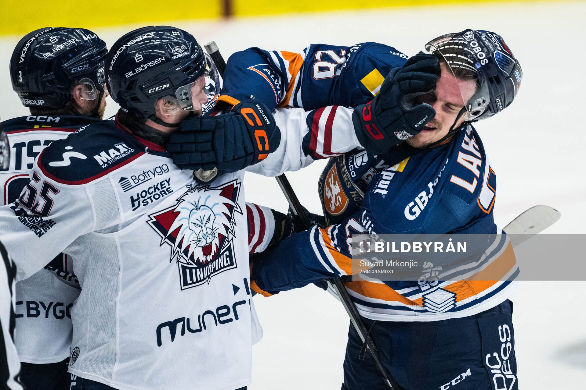 Linköpings Arvid Aronsson och Växjös Emil Larsson