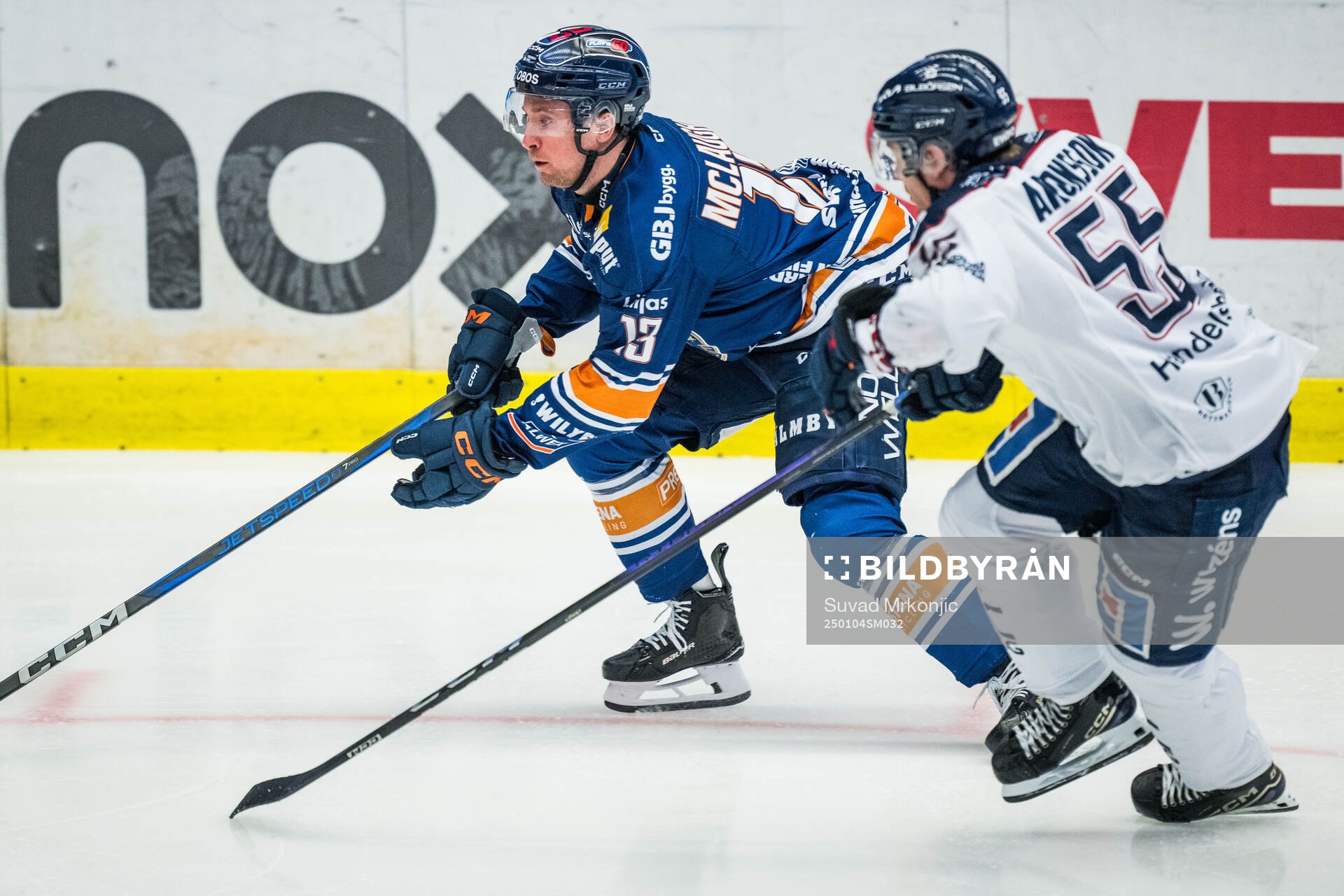 Växjös Dylan McLaughlin och Linköpings Arvid Aronsson
