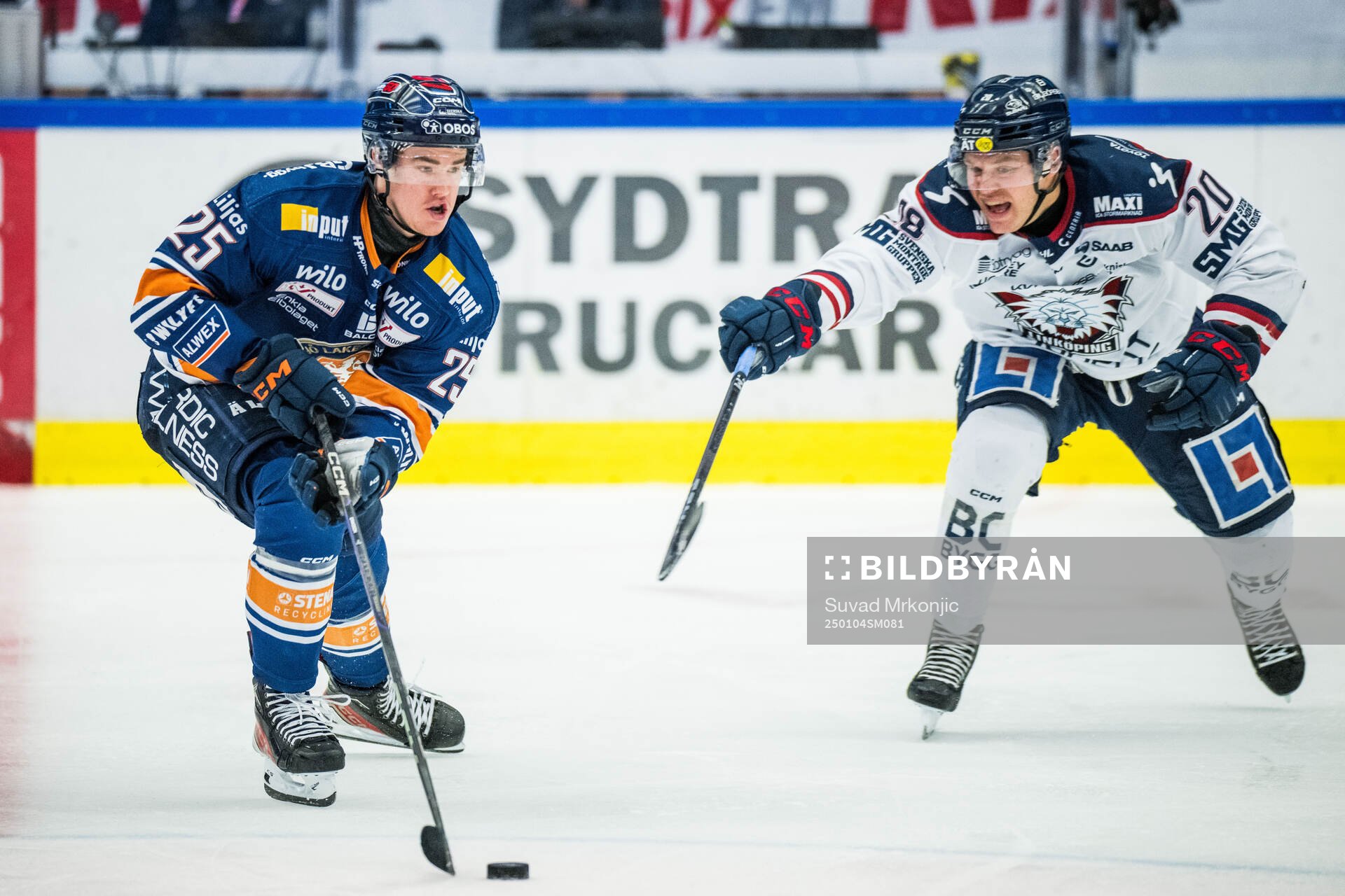 Växjös Filip Eriksson och Linköpings Johan Johnsson