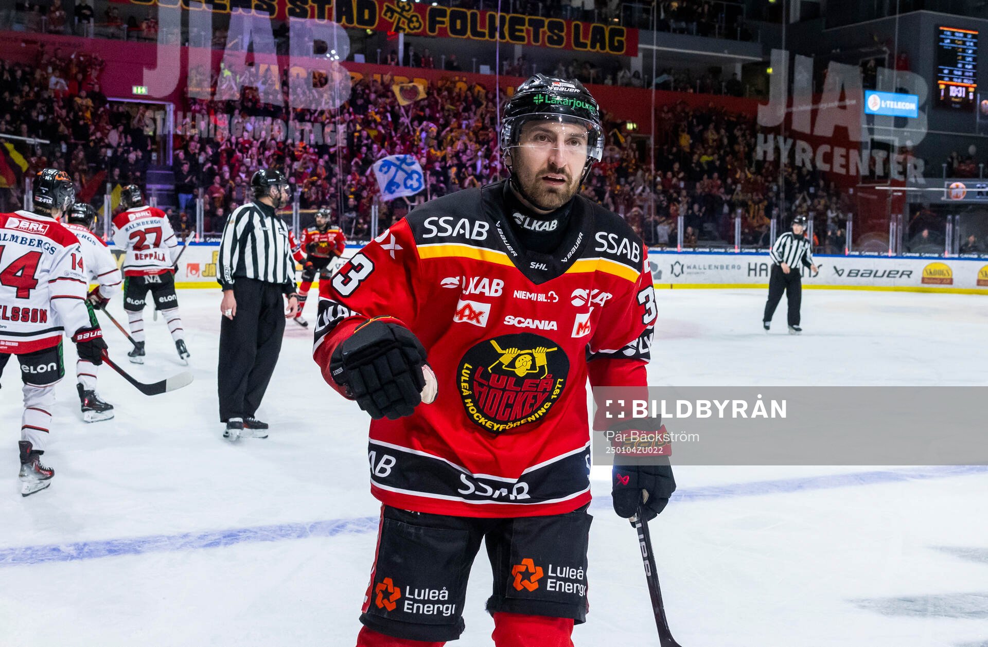 Luleås Albin Lundin jublar