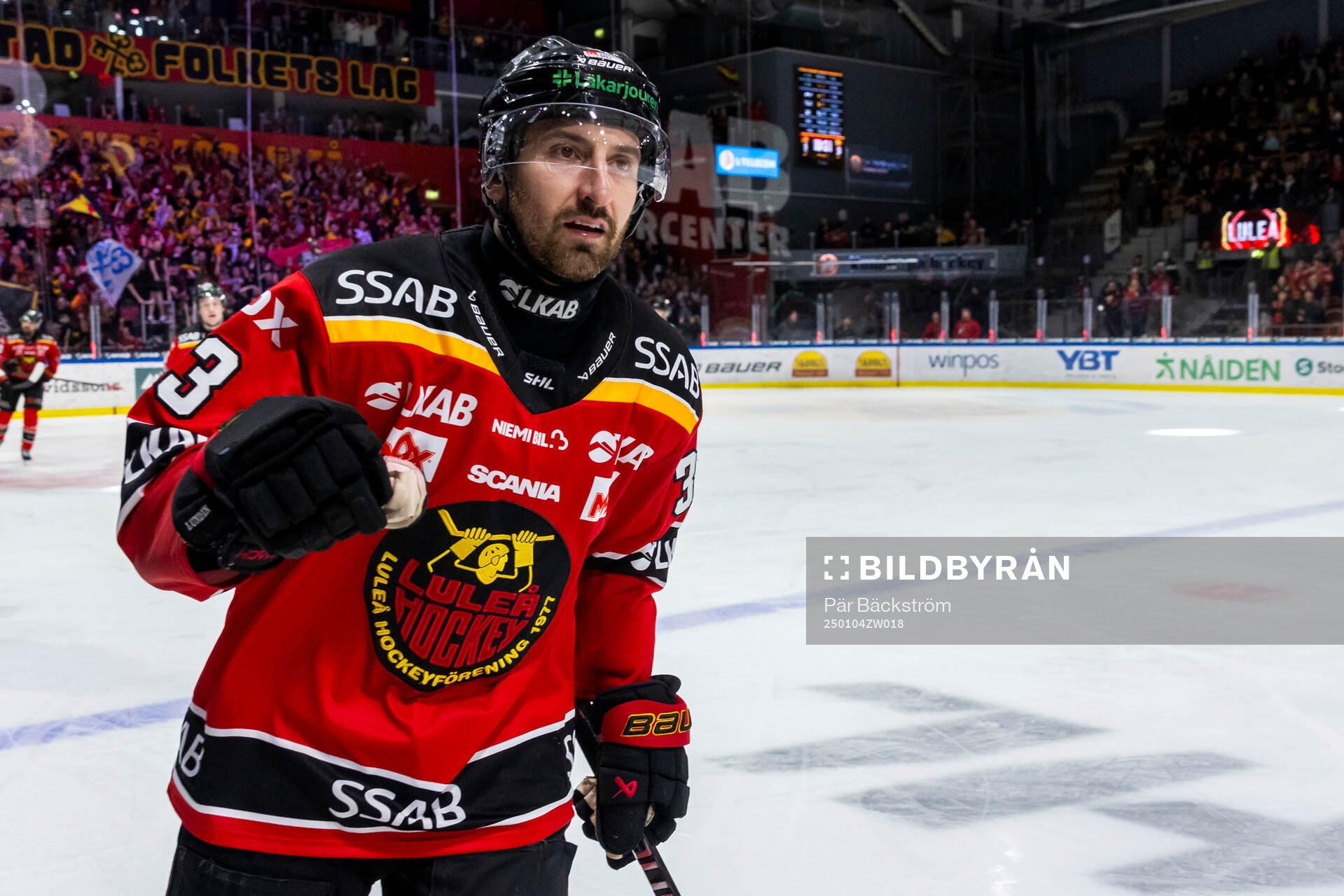 Luleås Albin Lundin jublar