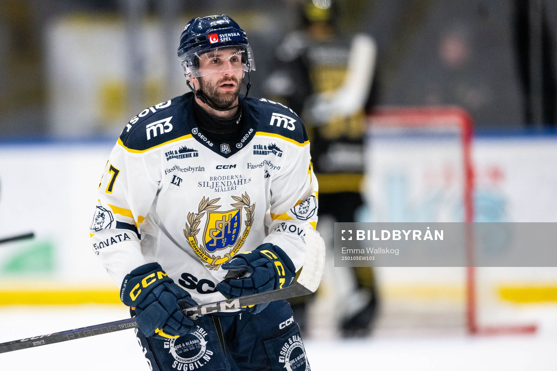 Södertäljes Amil Krupic jublar