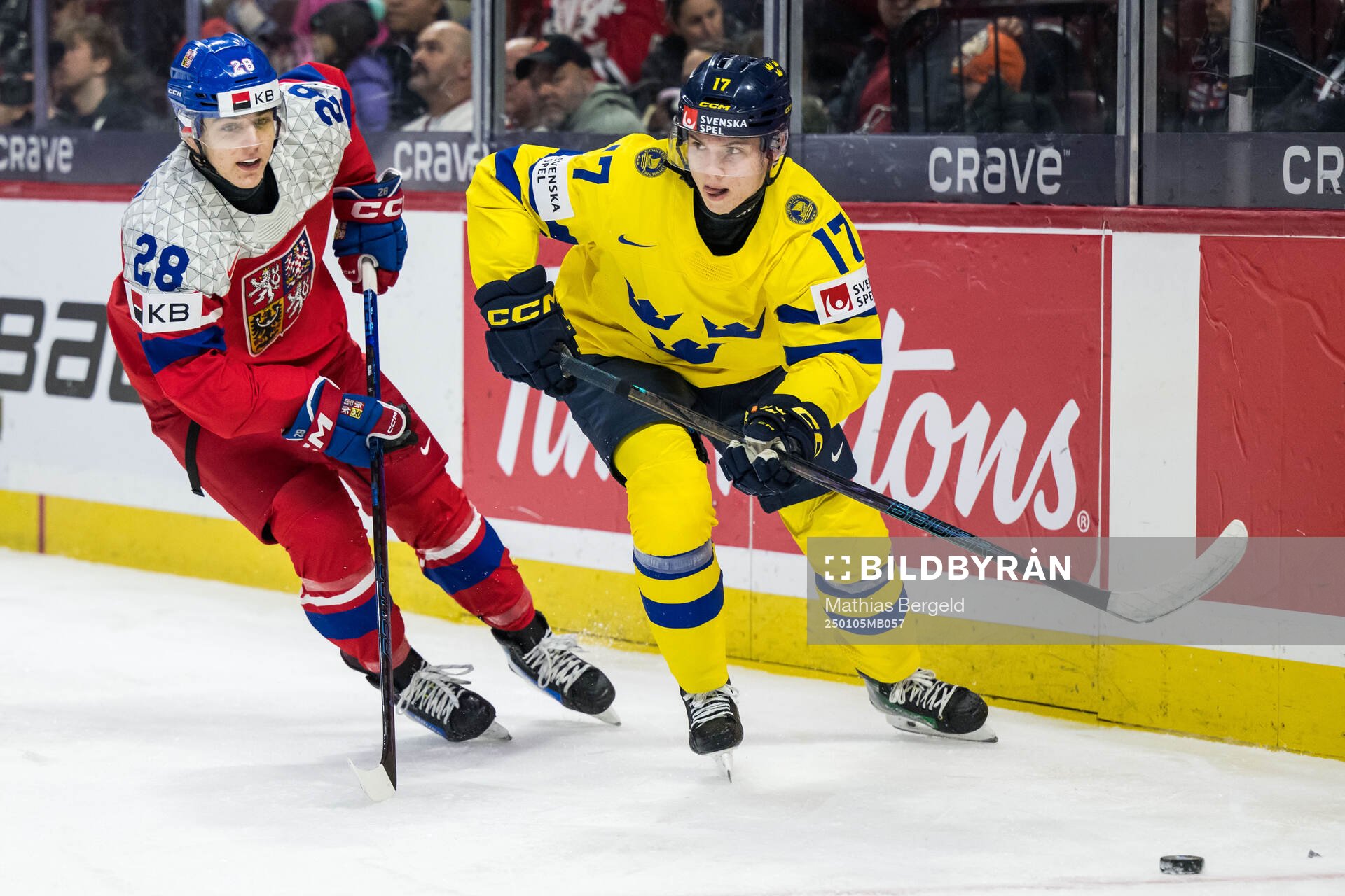 Miroslav Holinka of Czech Republic and Felix Nilsson of