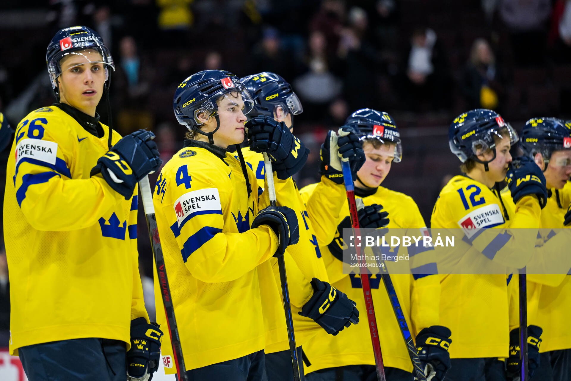 Axel Sandin-Pellikka of Sweden looks dejected