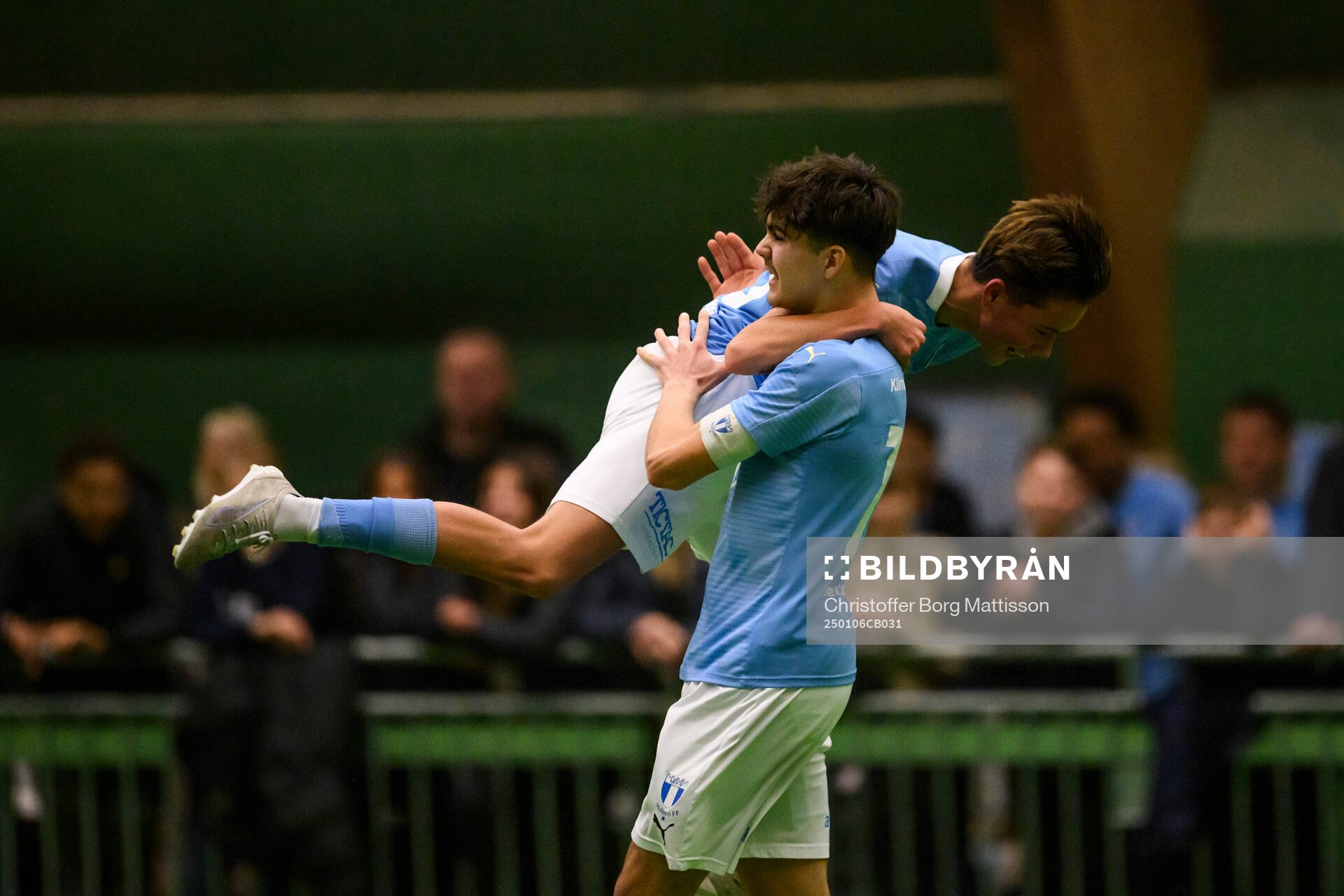 Malmö FF P16s Vidar Skoglund jublar