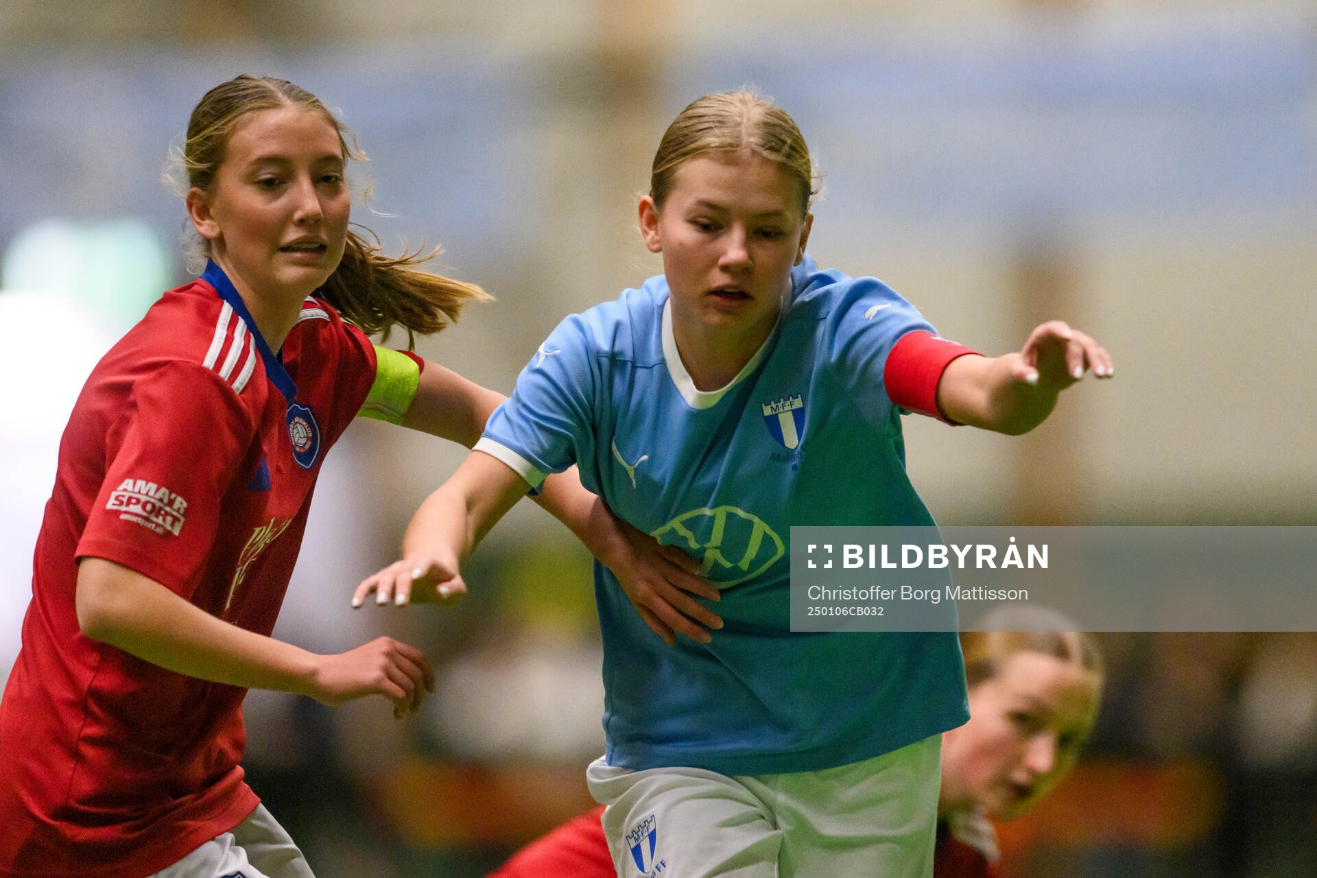 Sundby BK F16s Thilde Theis och Malmö FF F16s Ebba
