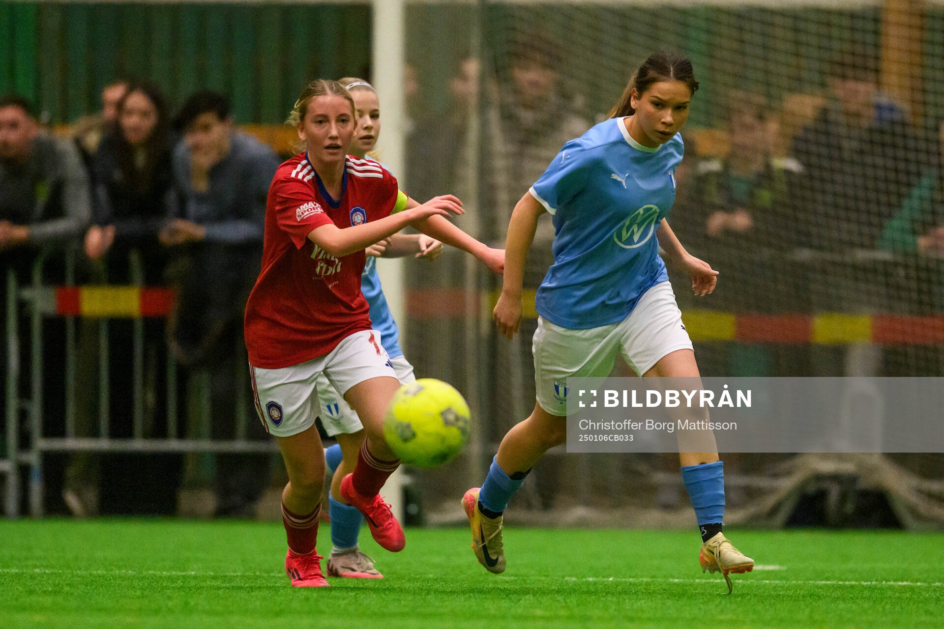 Sundby BK F16s Thilde Theis och Malmö FF F16s Maja Cindric