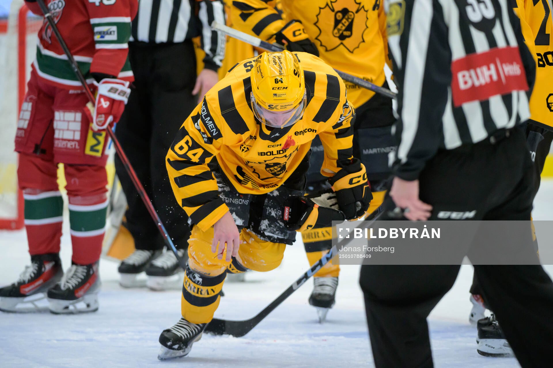 Skellefteås Jonathan Pudas har ont