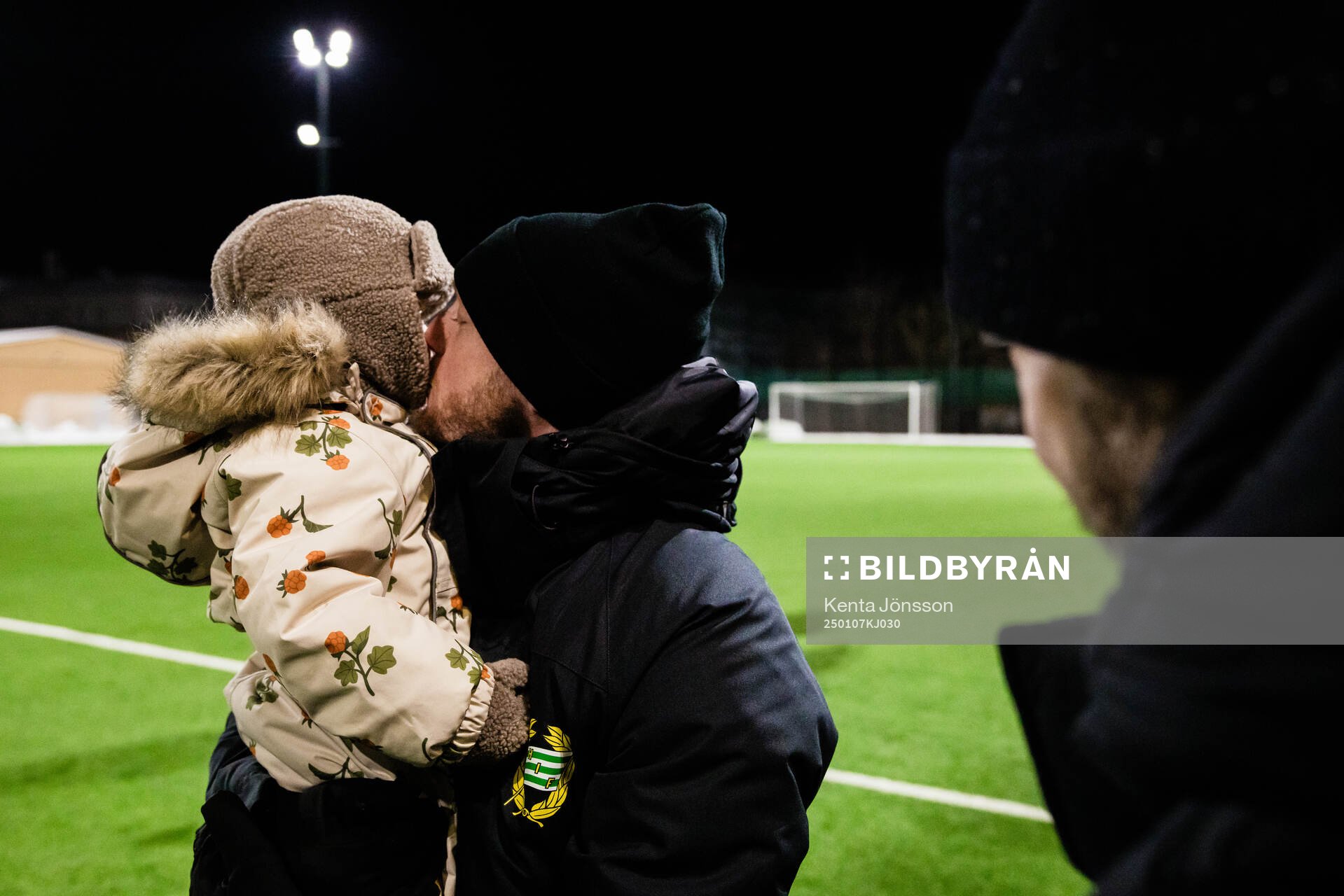 Tränare Kim Hellberg under en träning med Hammarby den 7 januari 2025 i Stockholm. 