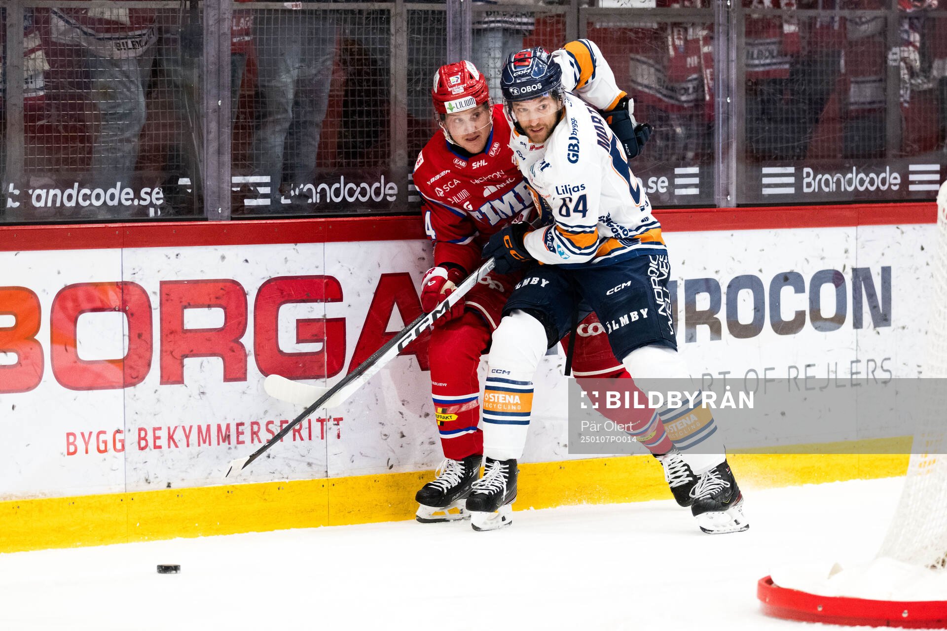Timrås Sebastian Hartmann och Växjös Joel Persson