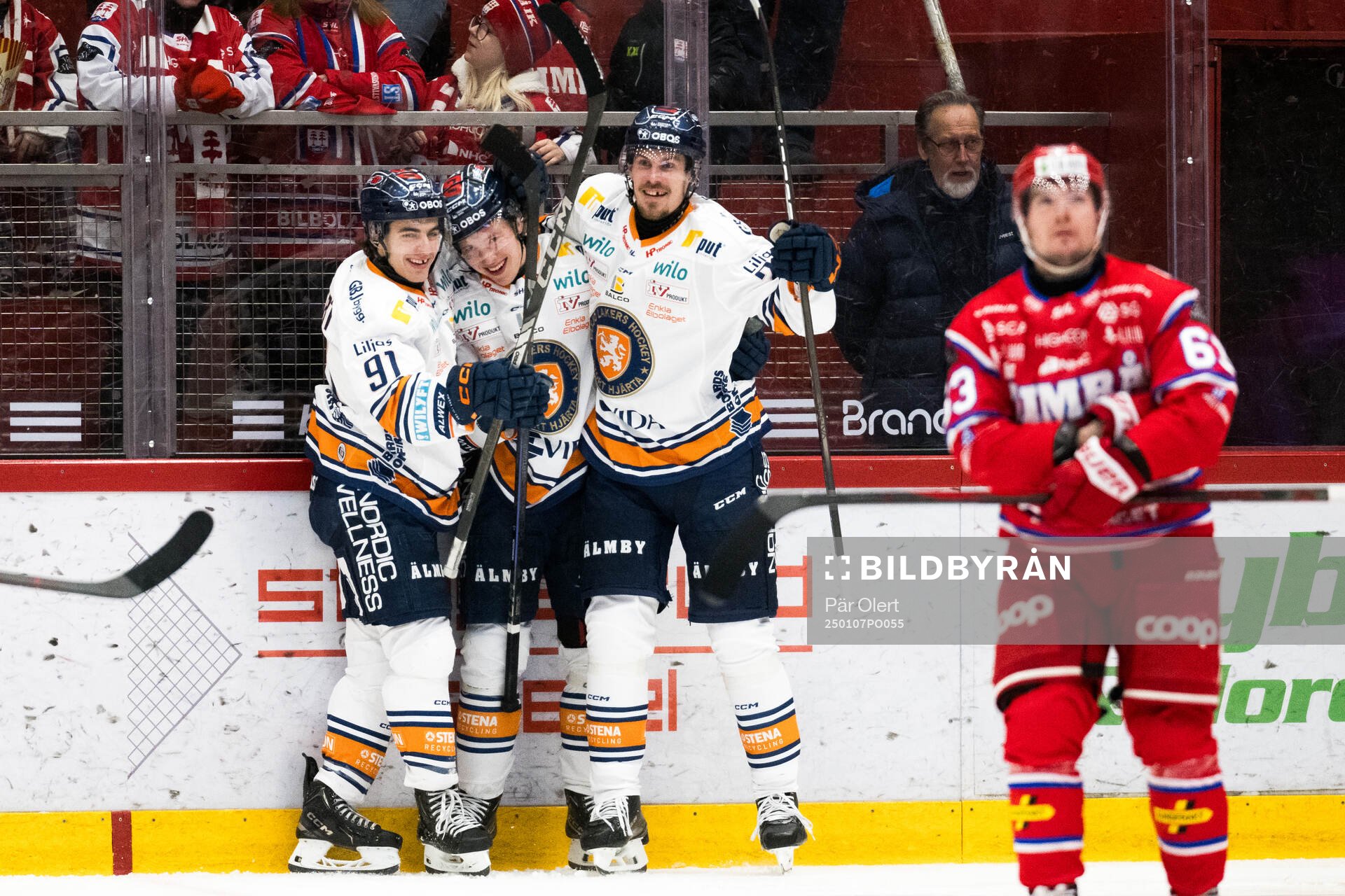 Växjös Karl Henriksson, Felix Robert och Emil Larsson