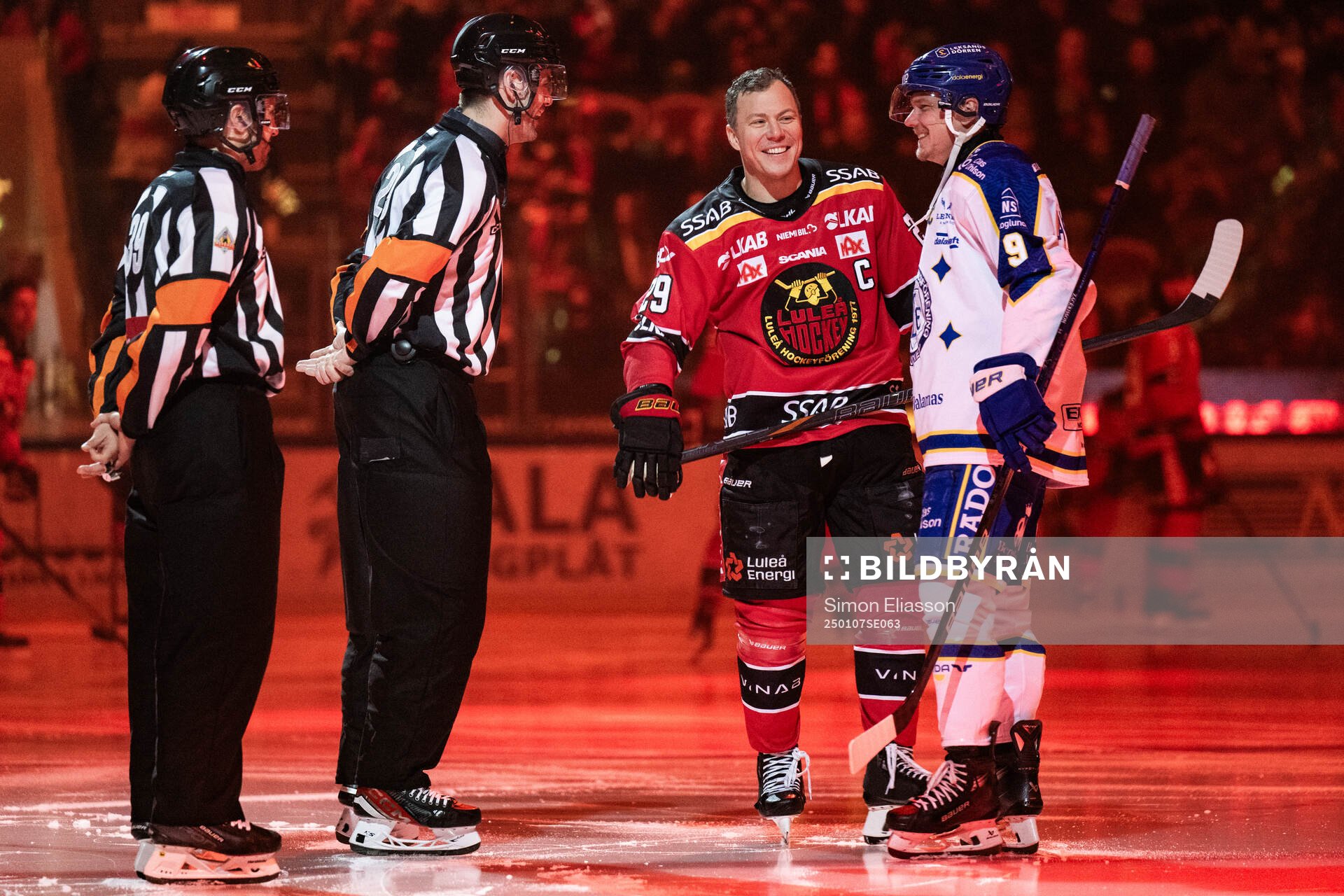 Luleås Erik Gustafsson och Leksands Patrik Zackrisson
