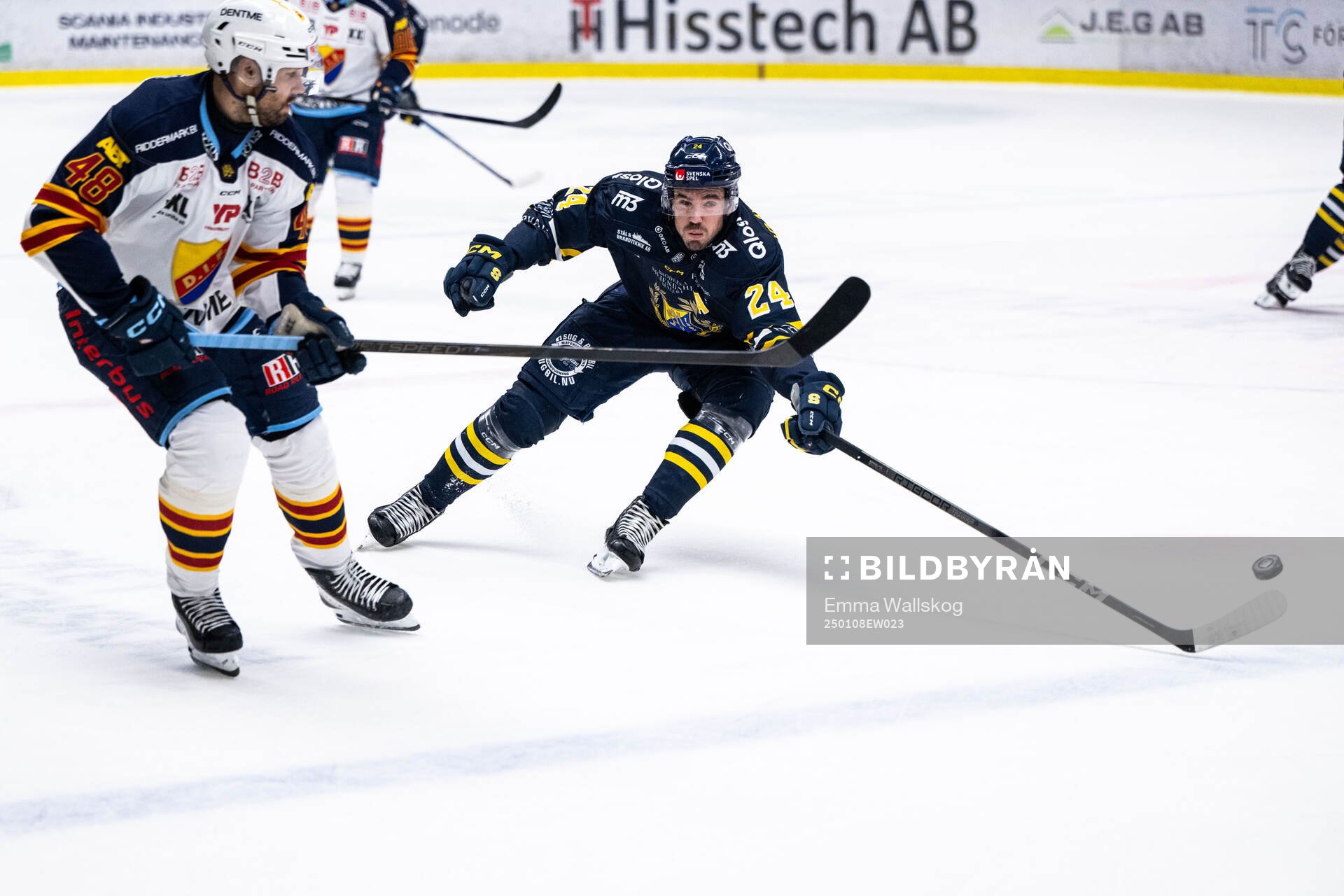 Djurgårdens Dick Axelsson och Södertäljes Jacob