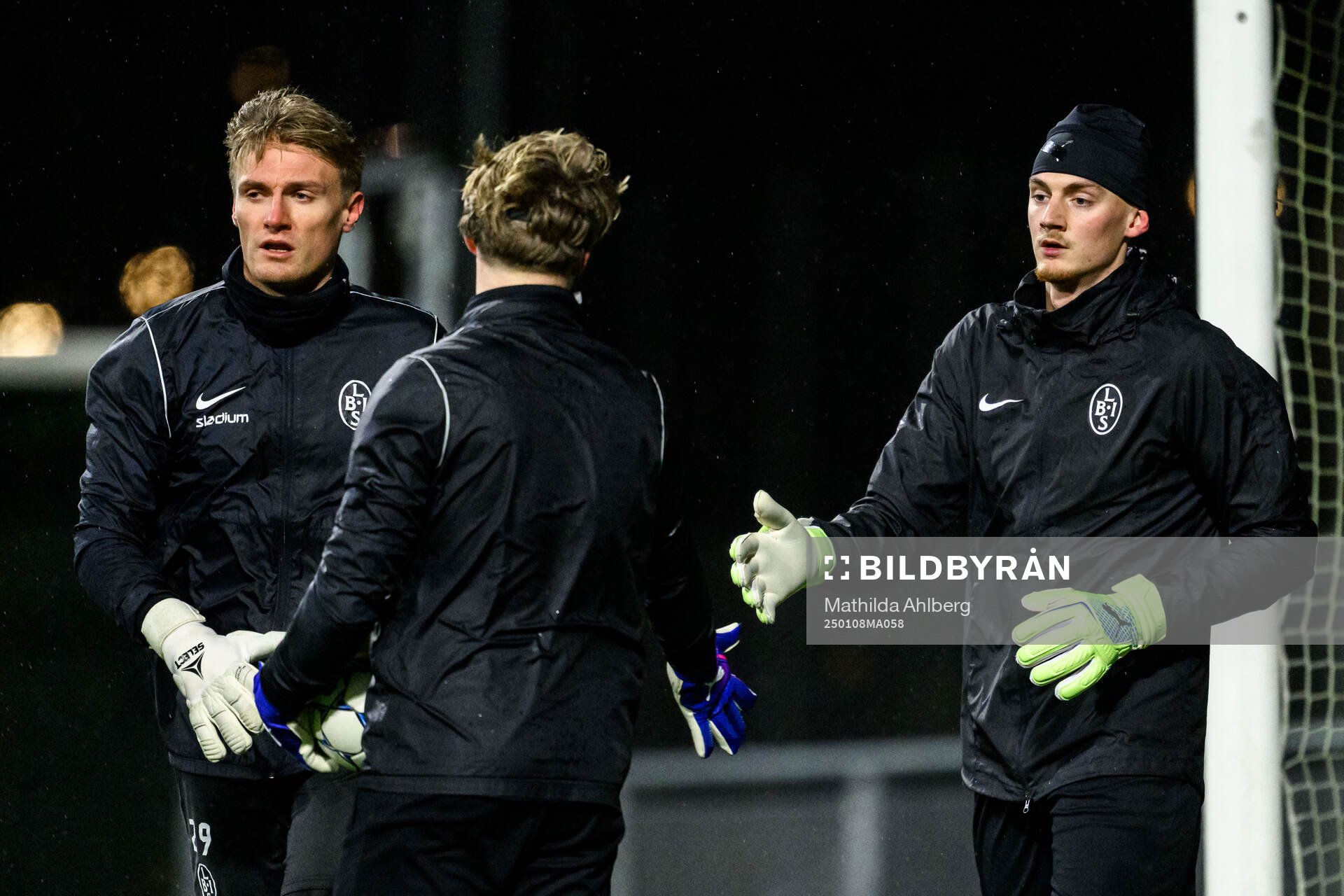 Målvakt Svante Hildeman, målvakt Marcus Pettersson och