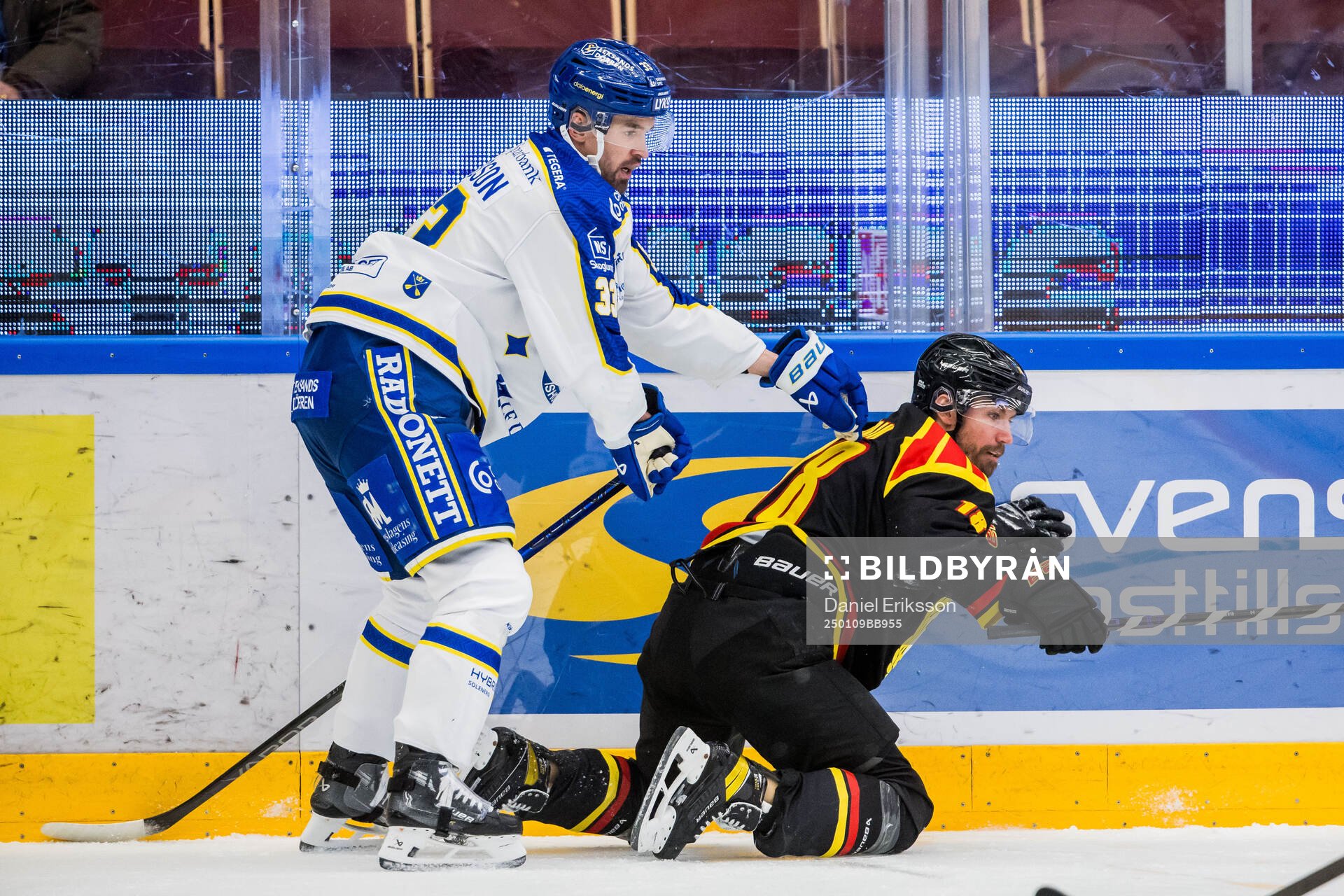 Leksands Eddie Larsson och Brynäs Anton Rödin
