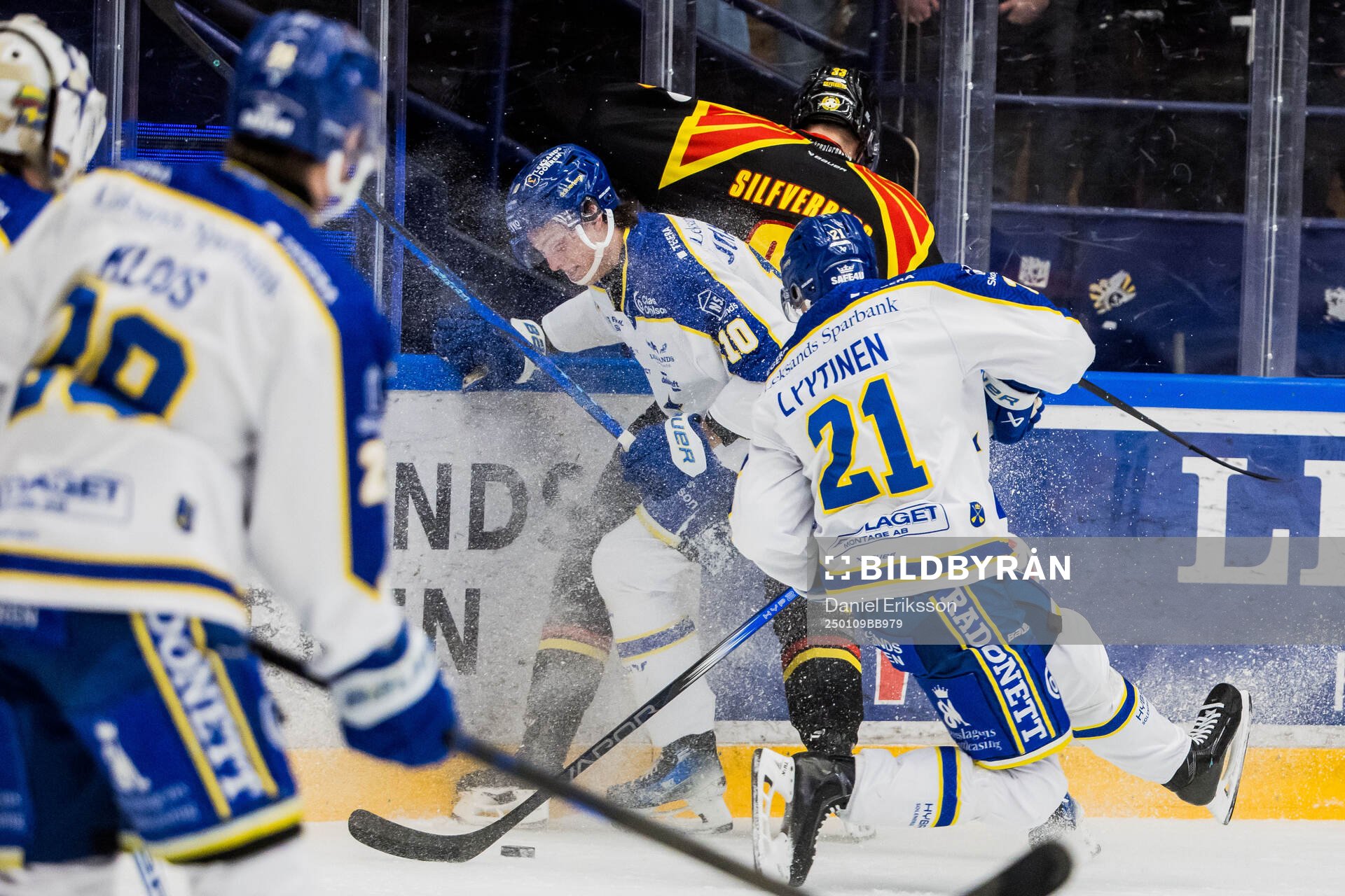 Leksands Anton Johansson och Joonas Lyytinen och Brynäs
