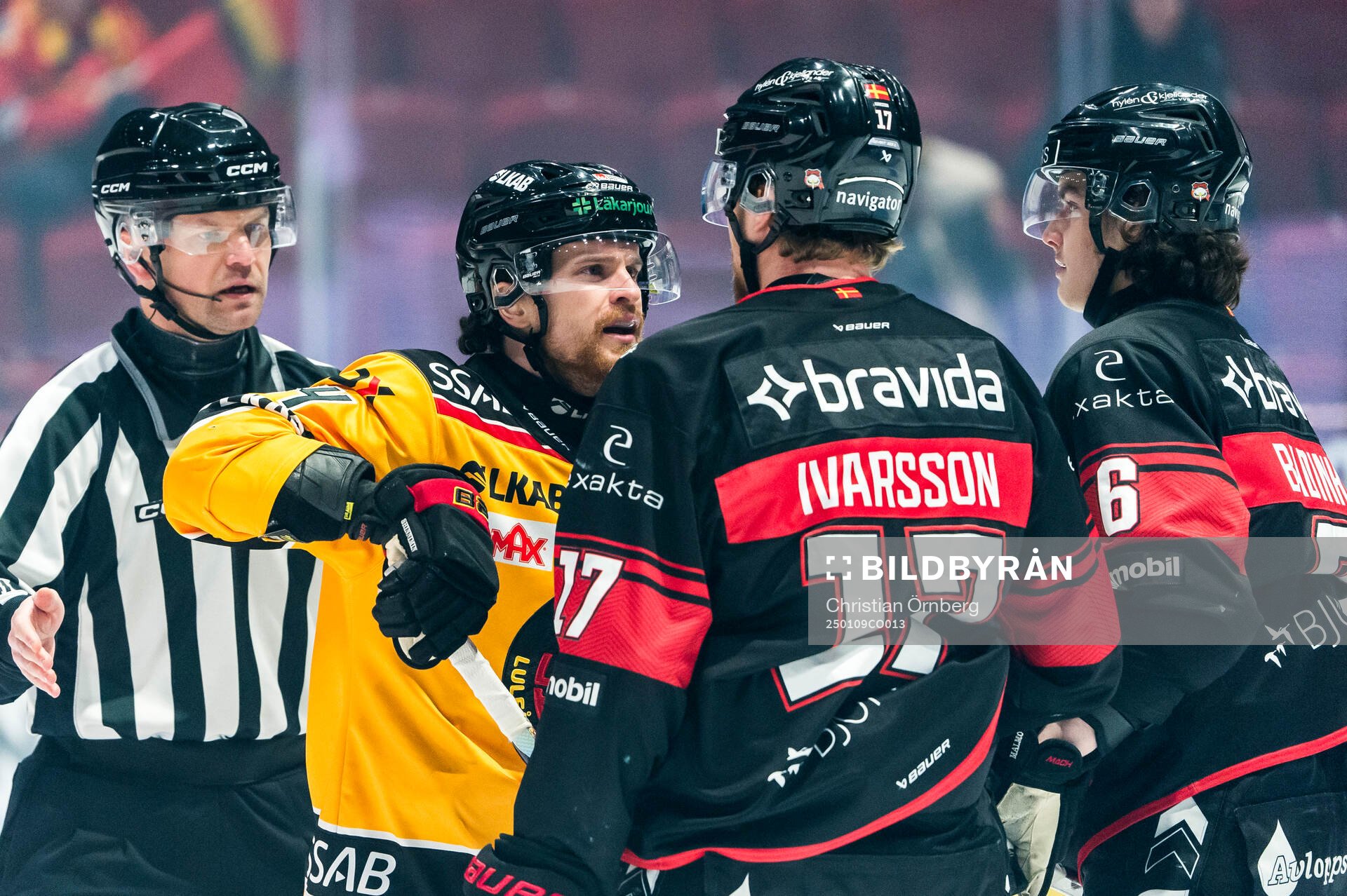 Luleås Brendan Shinnimin, Malmö Redhawks Johan Ivarsson