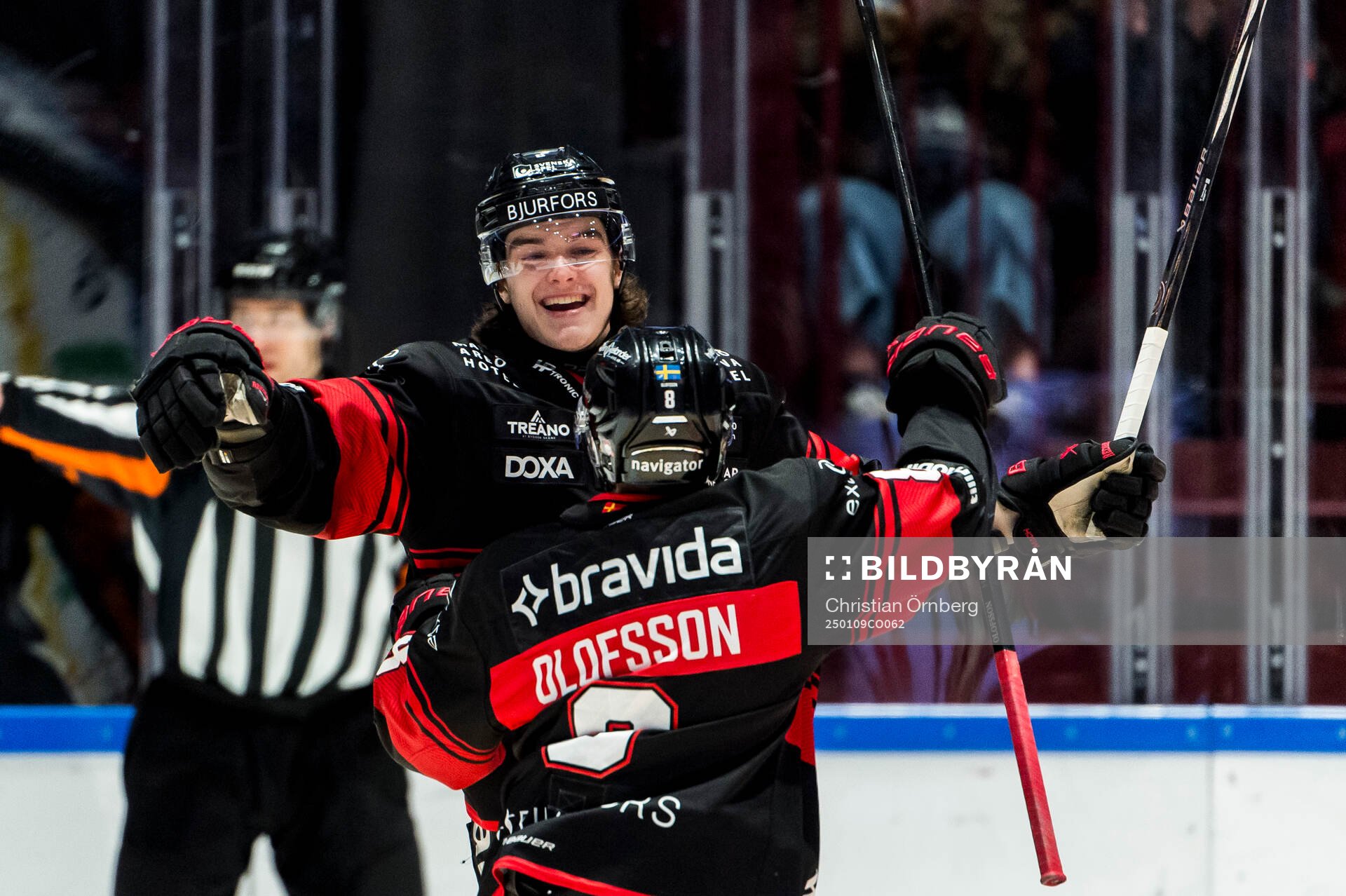 Malmö Redhawks Dominik Badinka jublar
