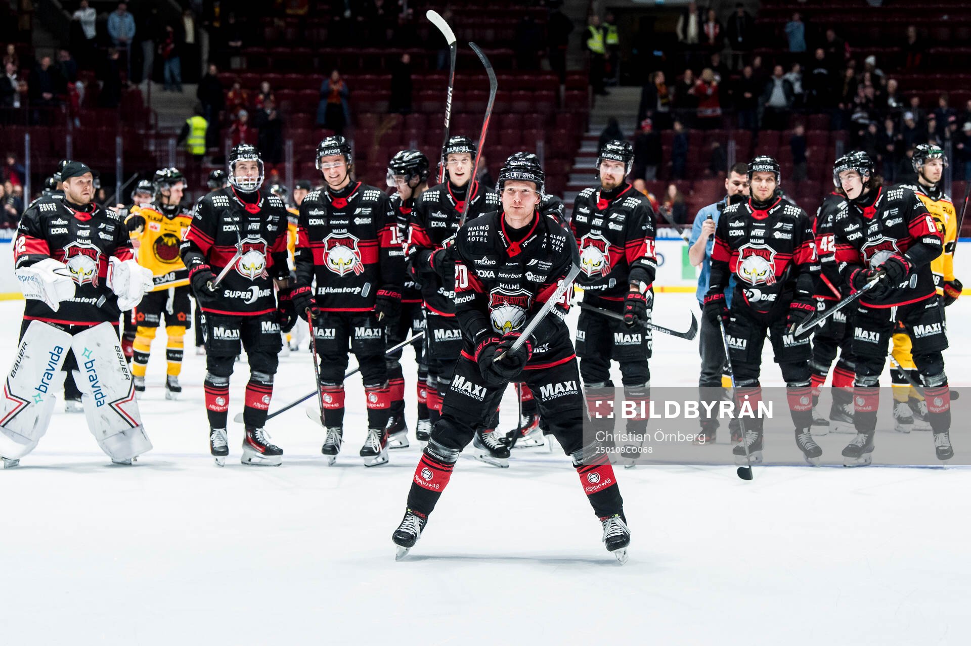 Malmö Redhawks Thomas Berg Paulsen jublar